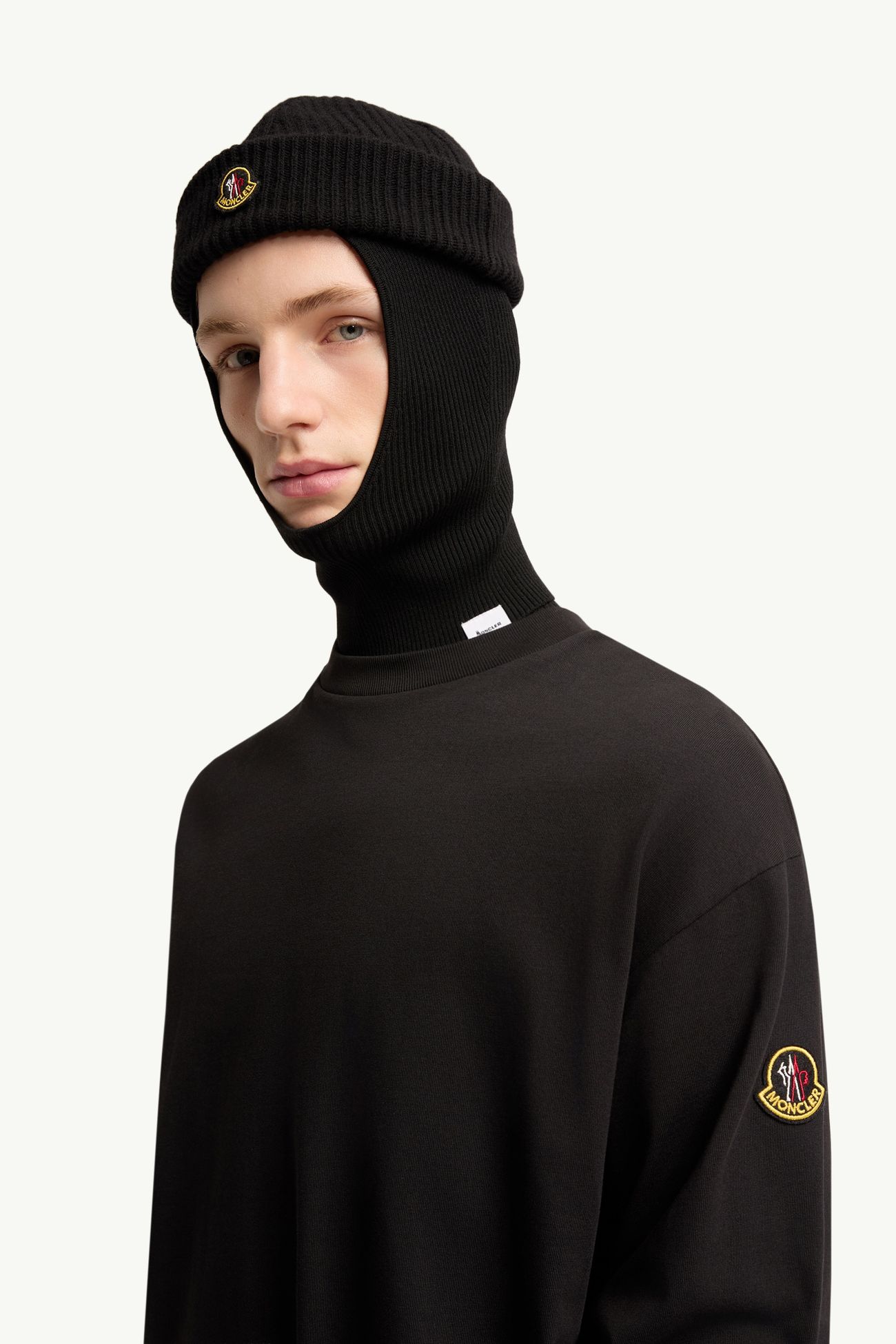 K2印花長袖棉質T恤 男士 黑色 Moncler 1