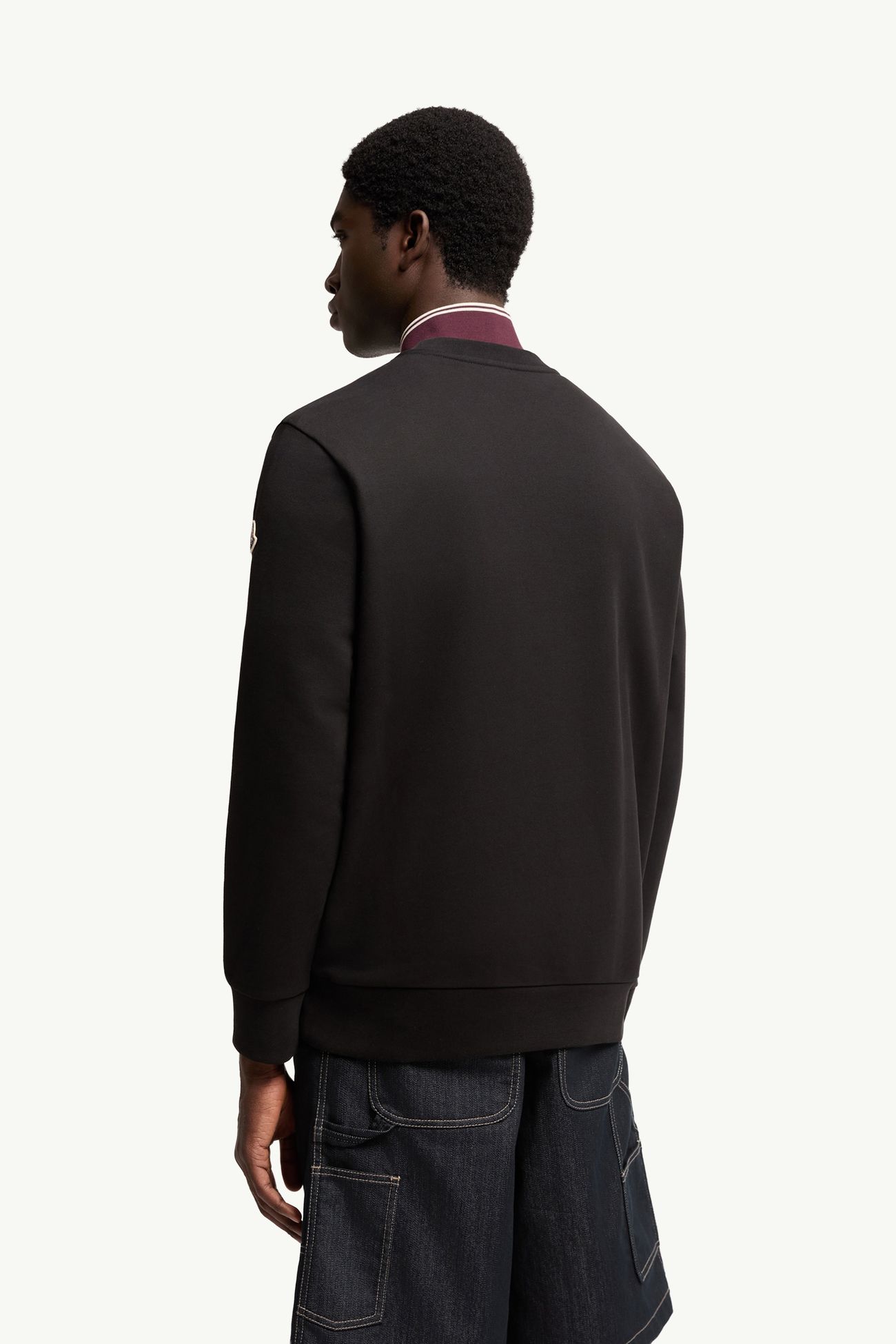 Sweatshirt aus Baumwolle mit Logo Herren Schwarz Moncler 4
