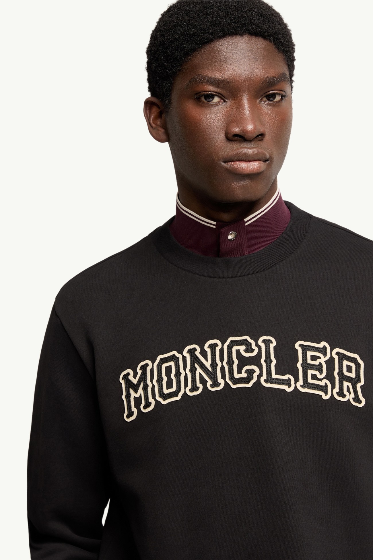 標誌棉質衛衣 男士 黑色 Moncler 5