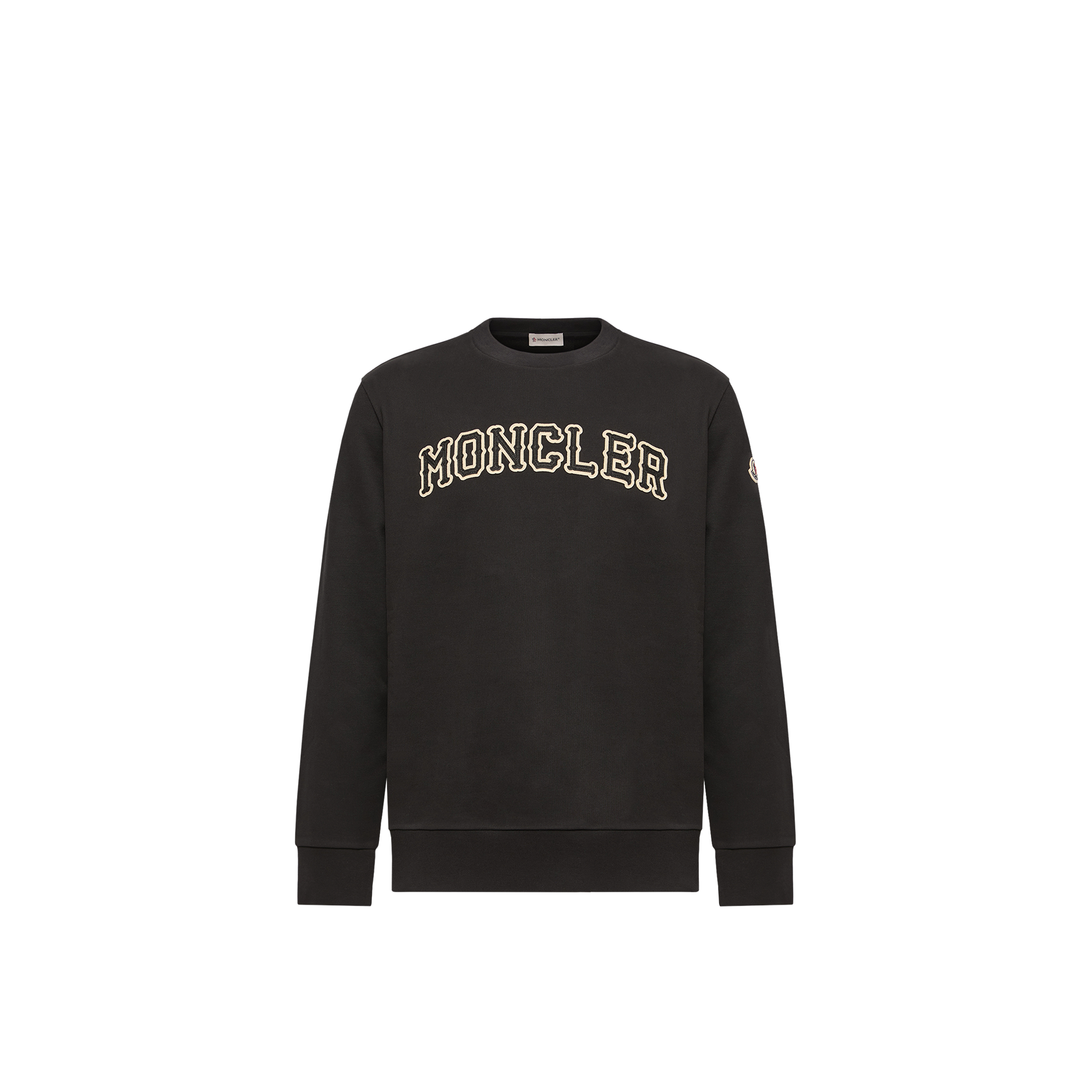 Moncler   Logo Cotton Sweatshirt for Men in Black, Size: S