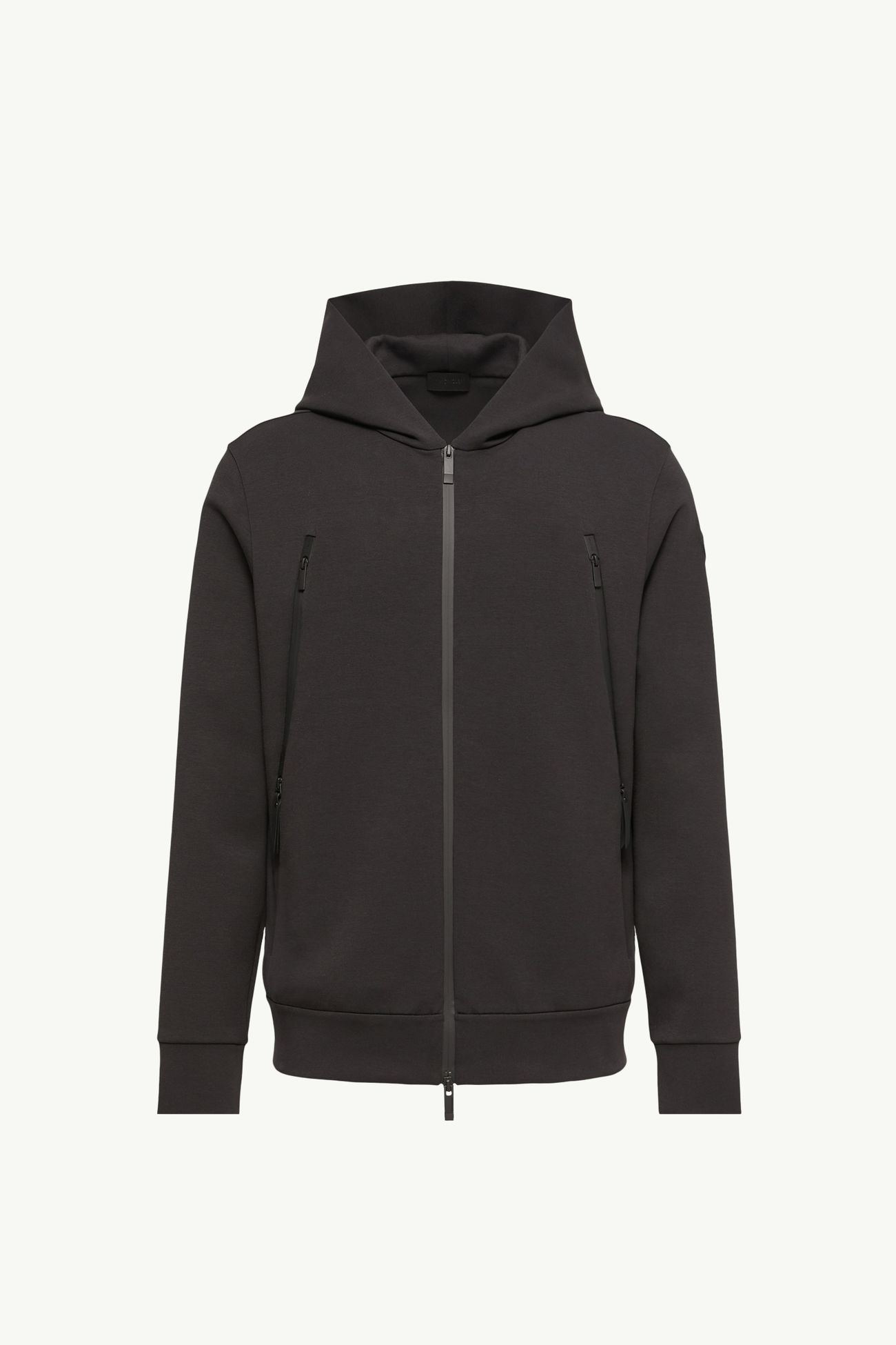 男士棉质混纺拉链连帽卫衣 男士 黑色 Moncler 2