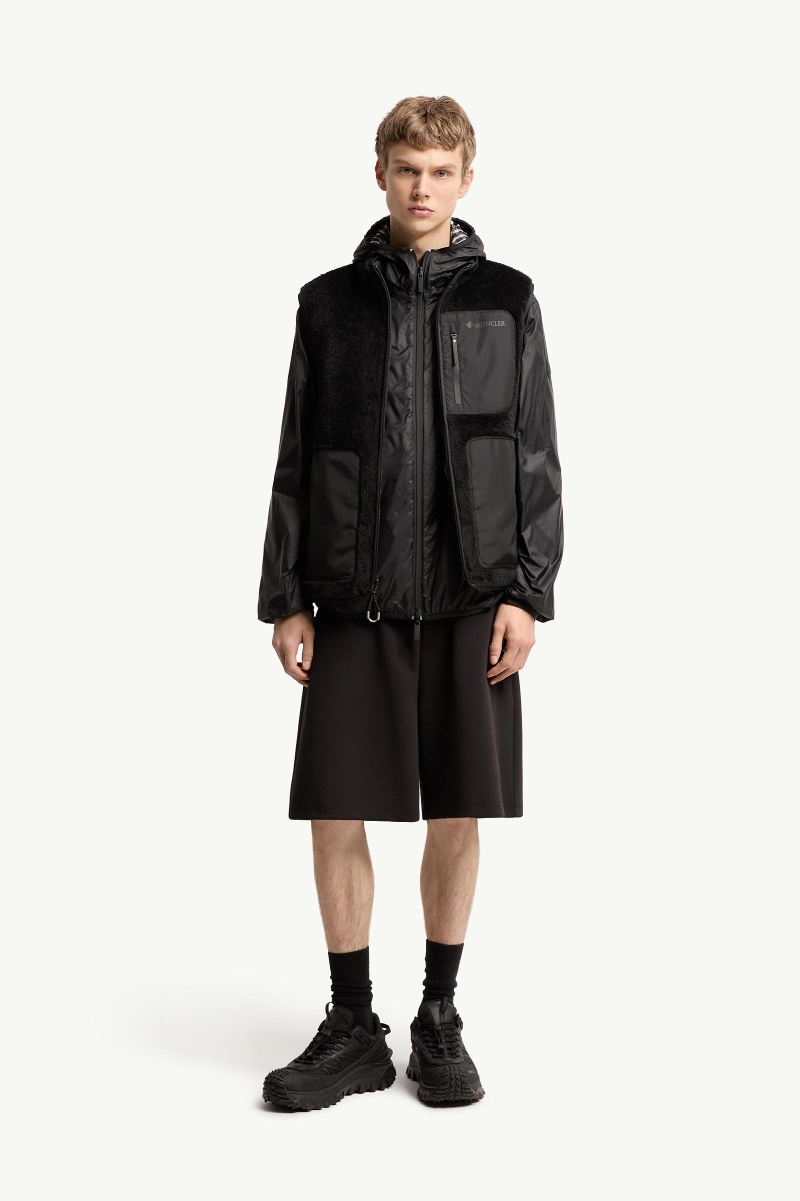 Teddy Fleece Reversible Down Gilet Men Black Moncler, 1 of 0