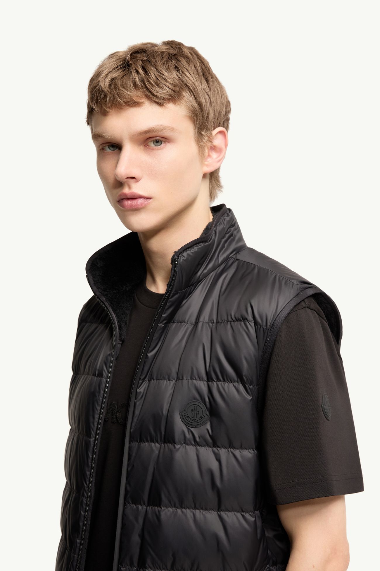 男士泰迪绒风格双面羽绒马甲 男士 黑色 Moncler 1