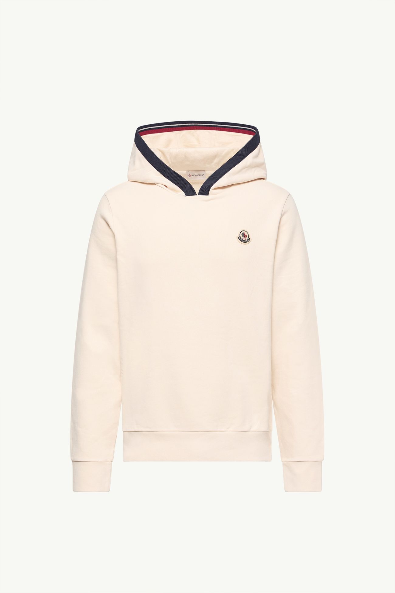 男士拉绒棉质标识连帽卫衣 男士 象牙白 Moncler 2