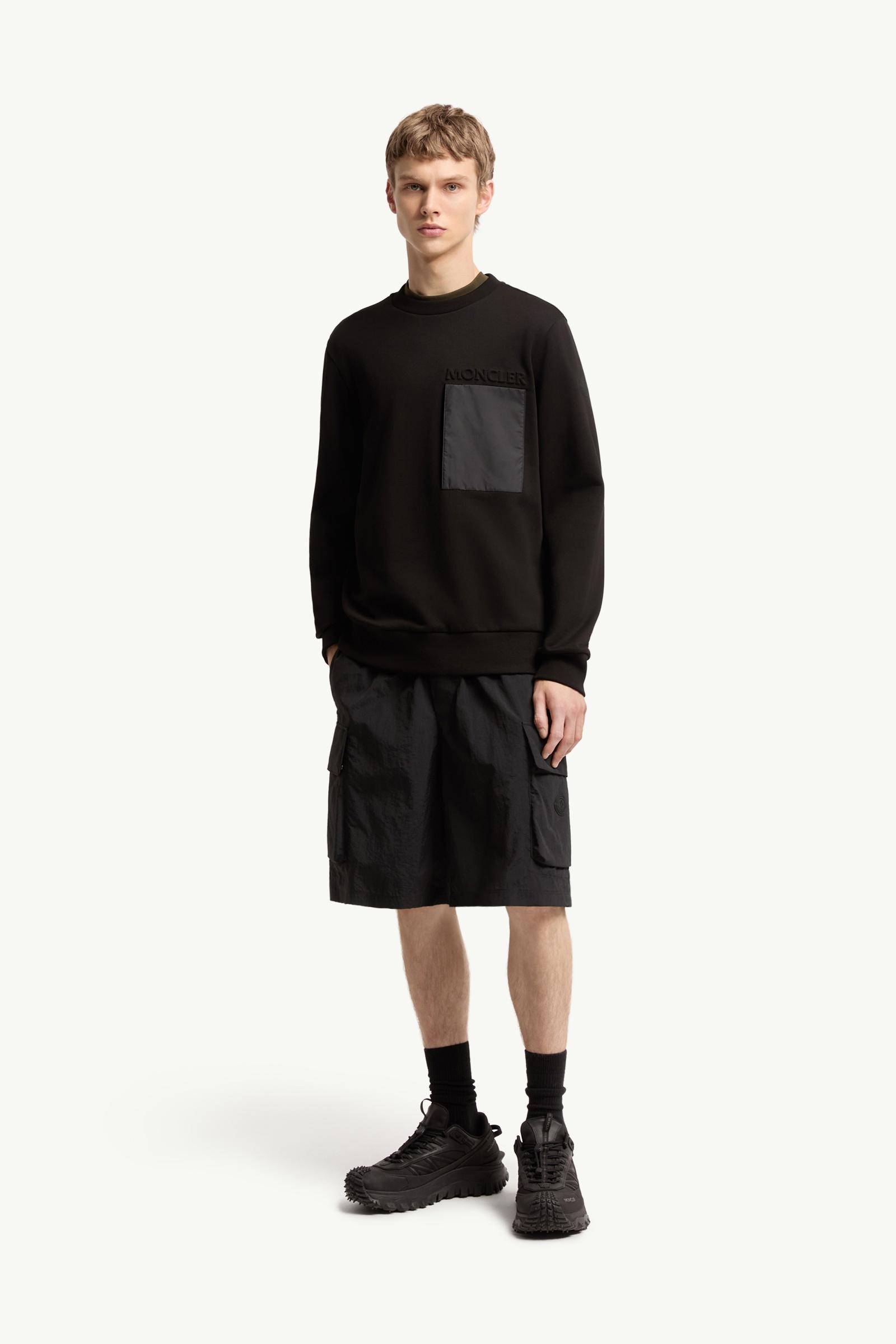Cotton Logo Sweatshirt Men Black Moncler, 1 of 0