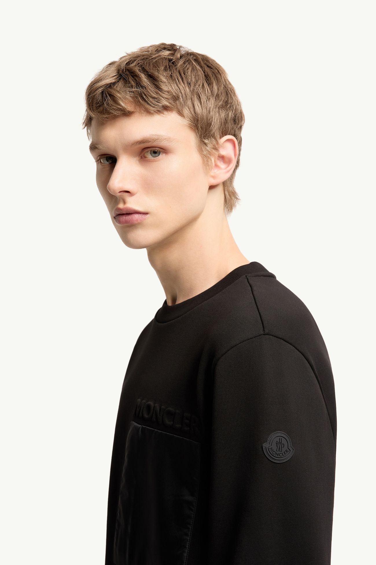 男士棉质标识卫衣 男士 黑色 Moncler 1