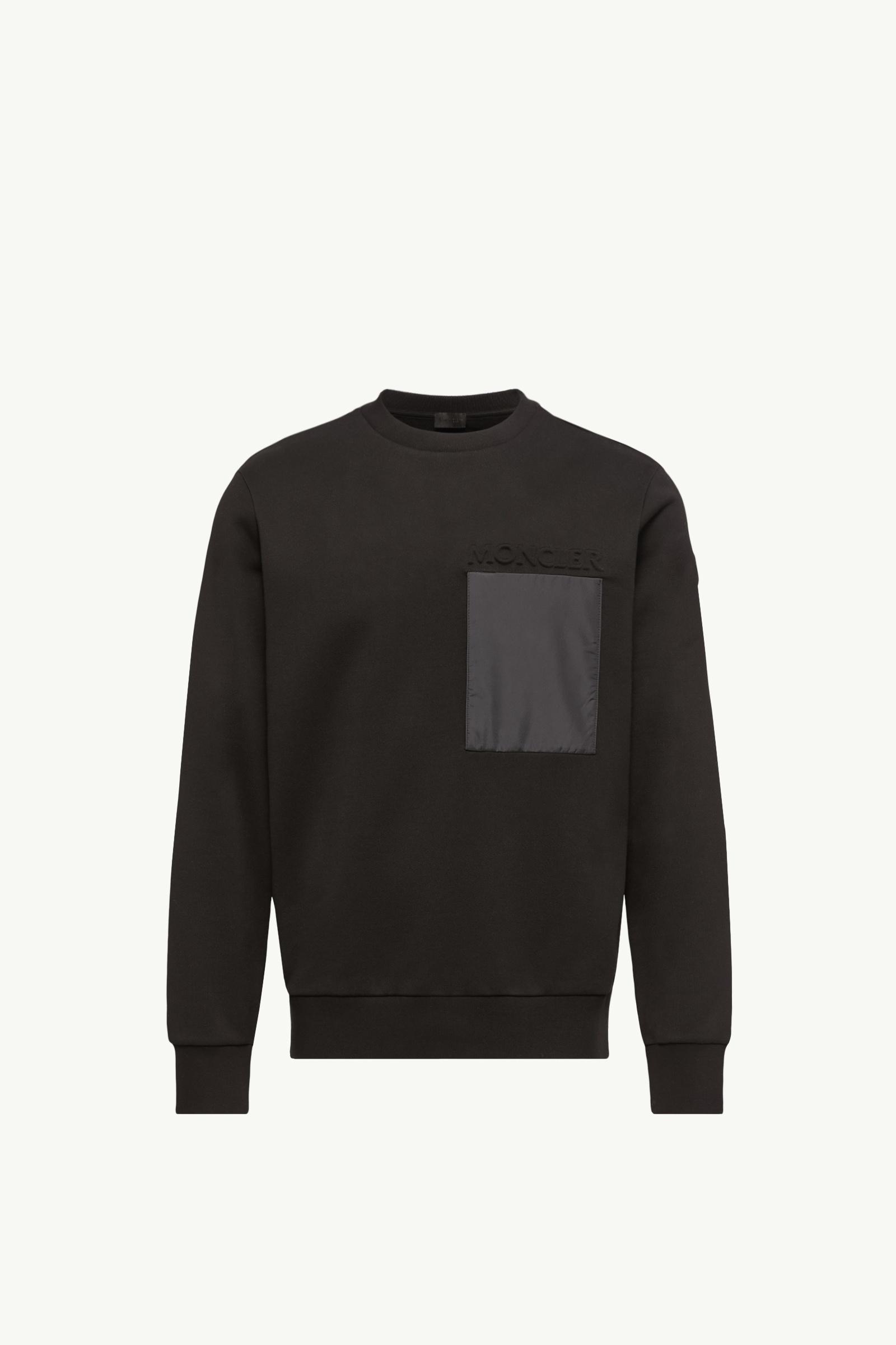 Cotton Logo Sweatshirt Men Black Moncler, 1 of 0
