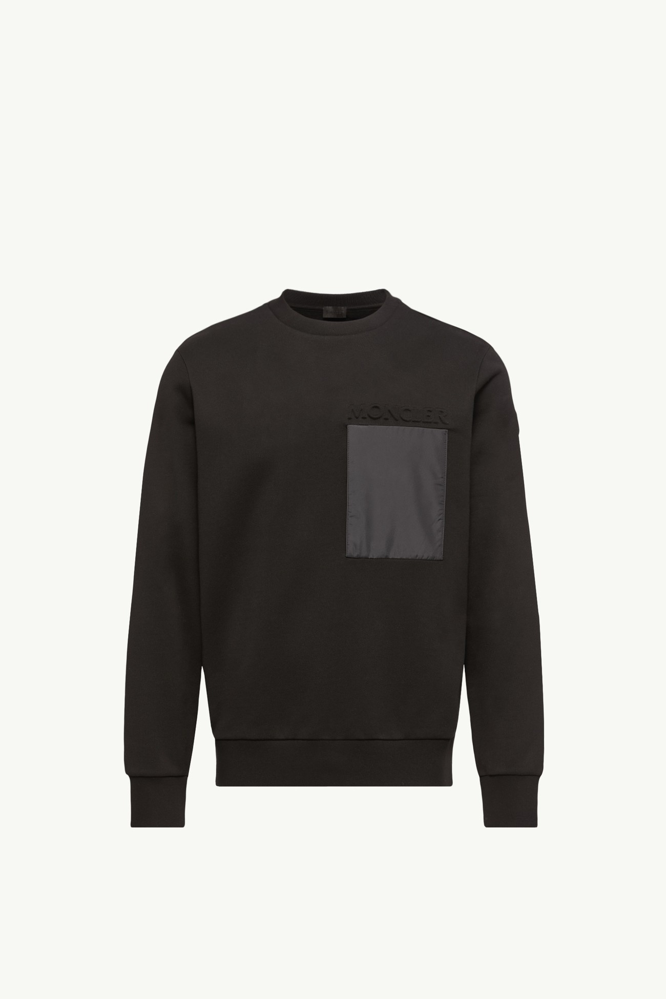 Cotton Logo Sweatshirt Men Black Moncler 2