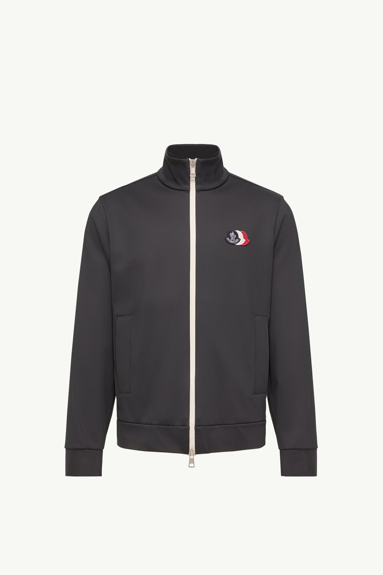 Tricolour Logo Zip-Up Sweatshirt Men Navy Blue Moncler, 1 of 0