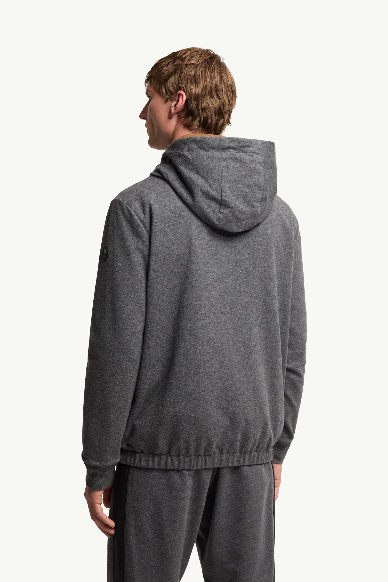 Dark Grey Reversible Zip-Up Hoodie - Sweatshirts for Men | Moncler US
