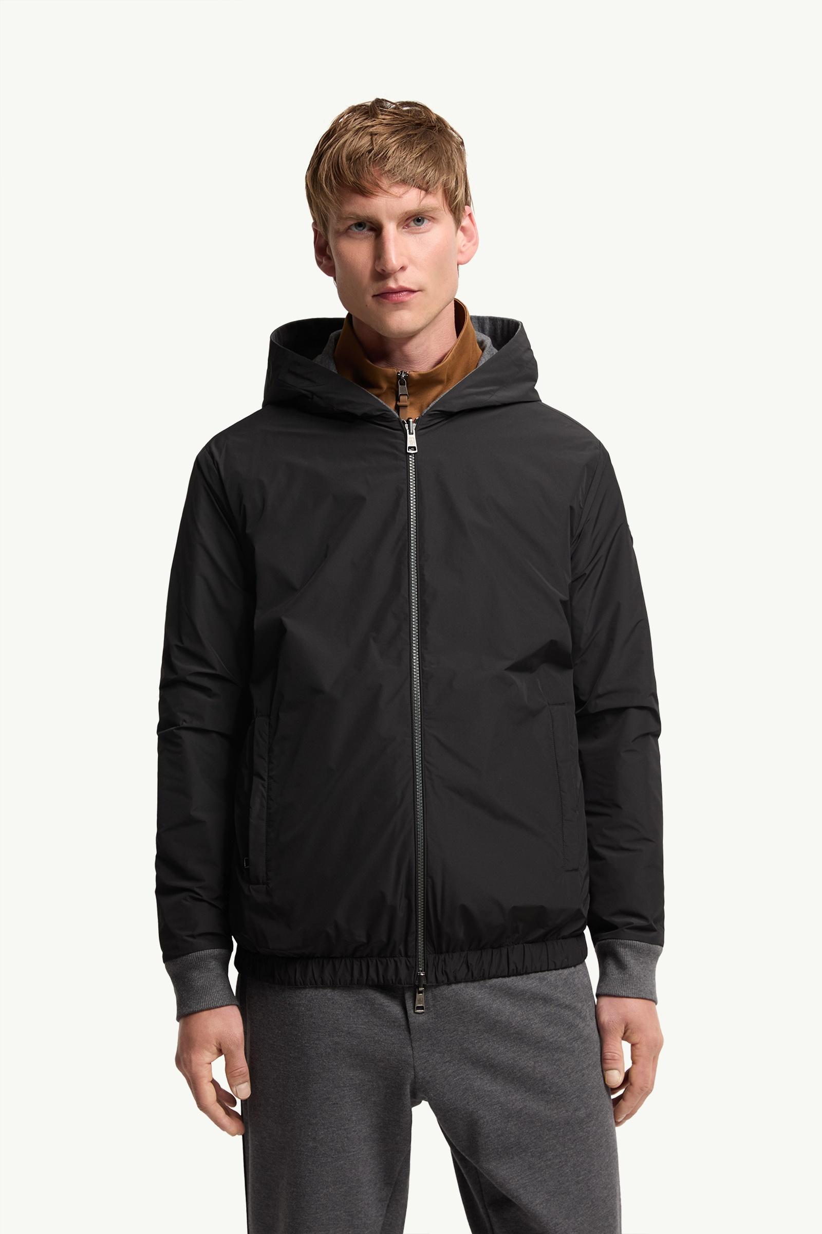 Dark Grey Reversible Zip-Up Hoodie - Sweatshirts for Men | Moncler US