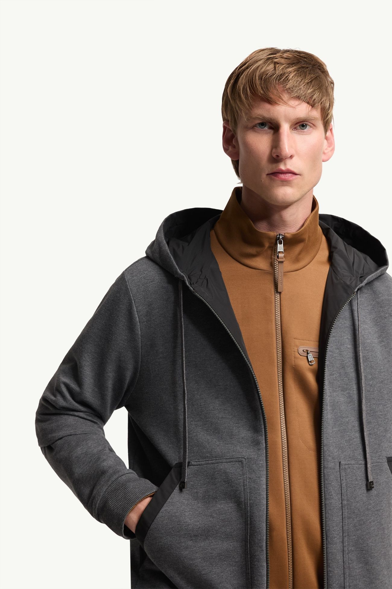 Sudadera reversible con cremallera Hombre Gris oscuro Moncler 6