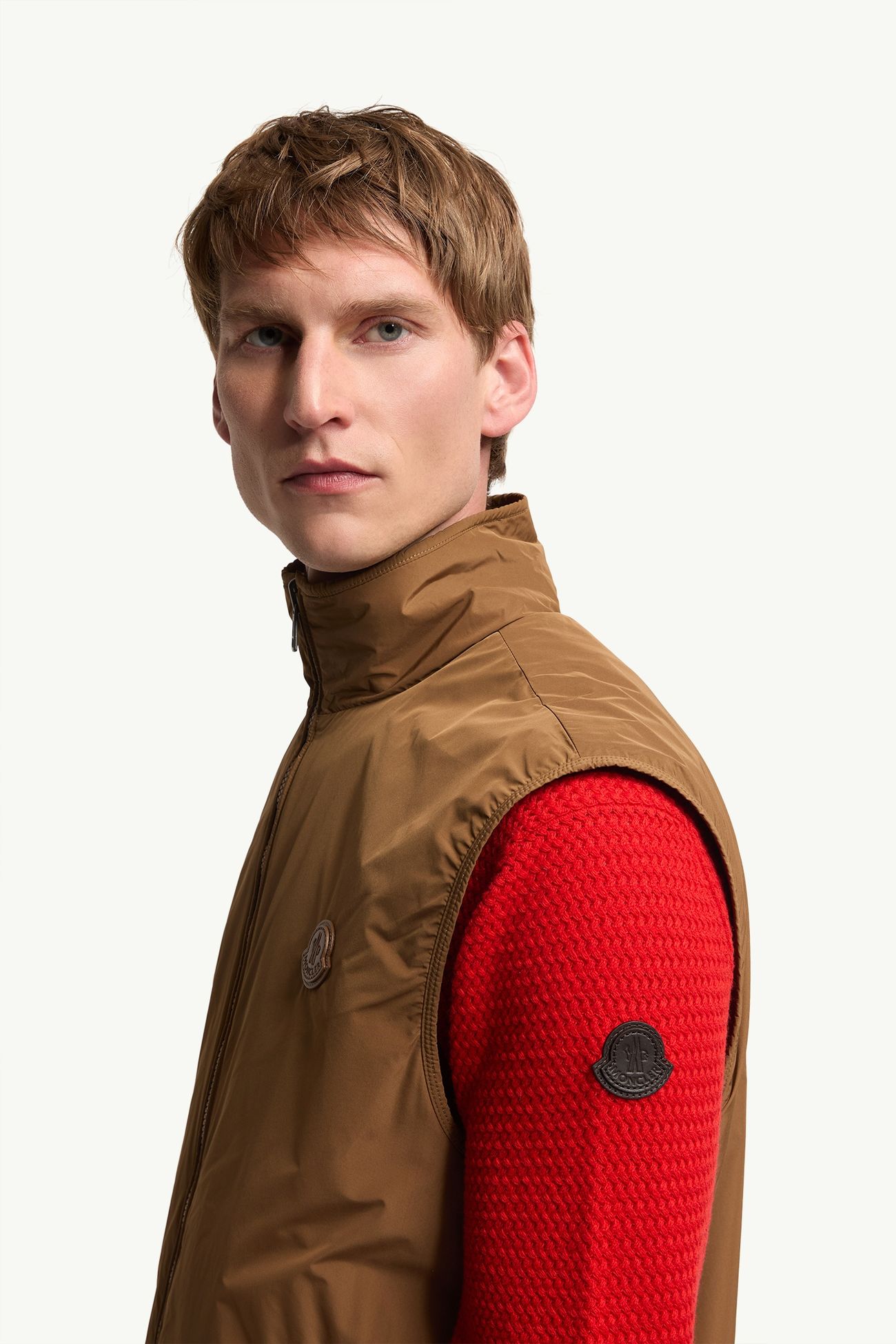 Chaleco reversible con cremallera Hombre Marrón claro Moncler 1