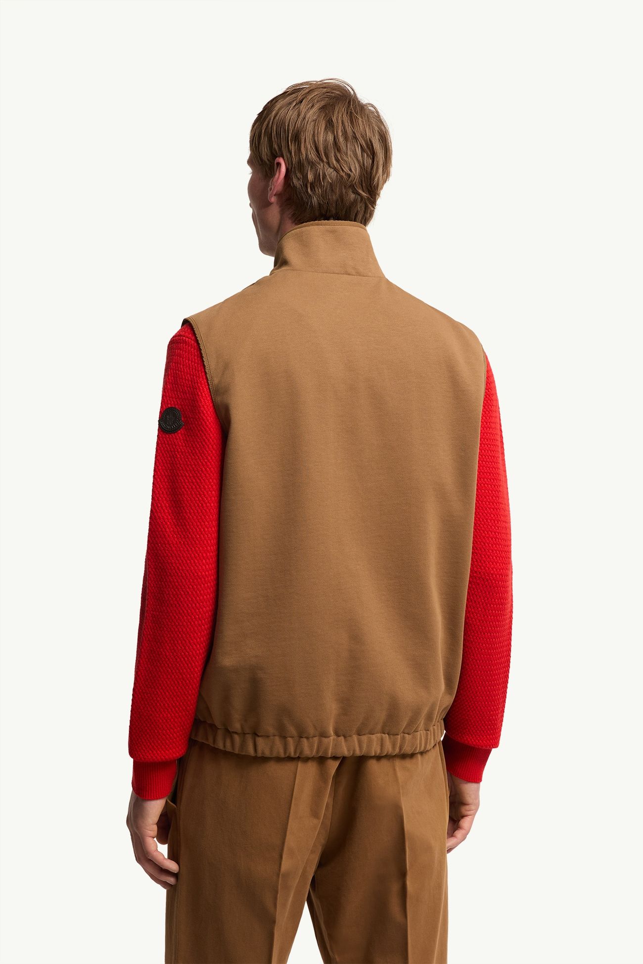 Chaleco reversible con cremallera Hombre Marrón claro Moncler 4
