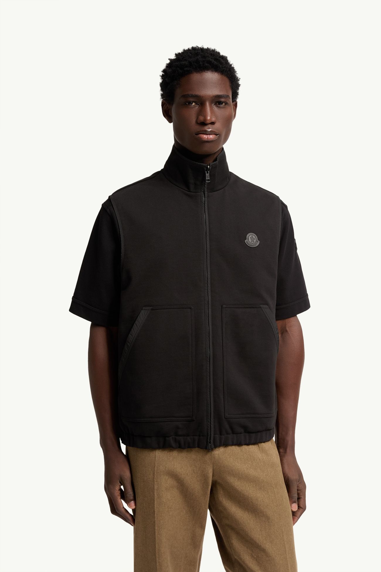Reversible Zip-Up Vest Men Black Moncler 3