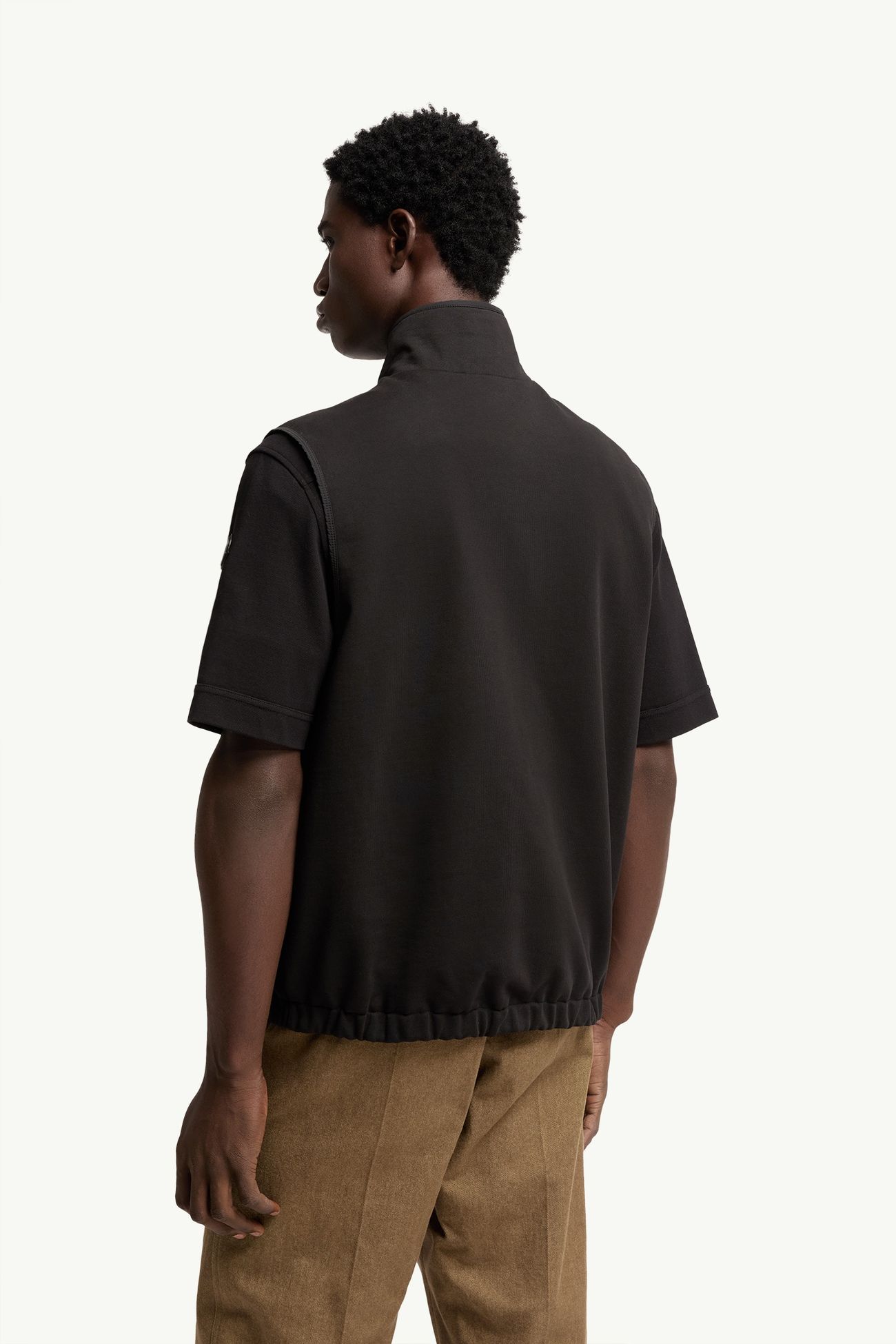 Reversible Zip-Up Vest Men Black Moncler 4