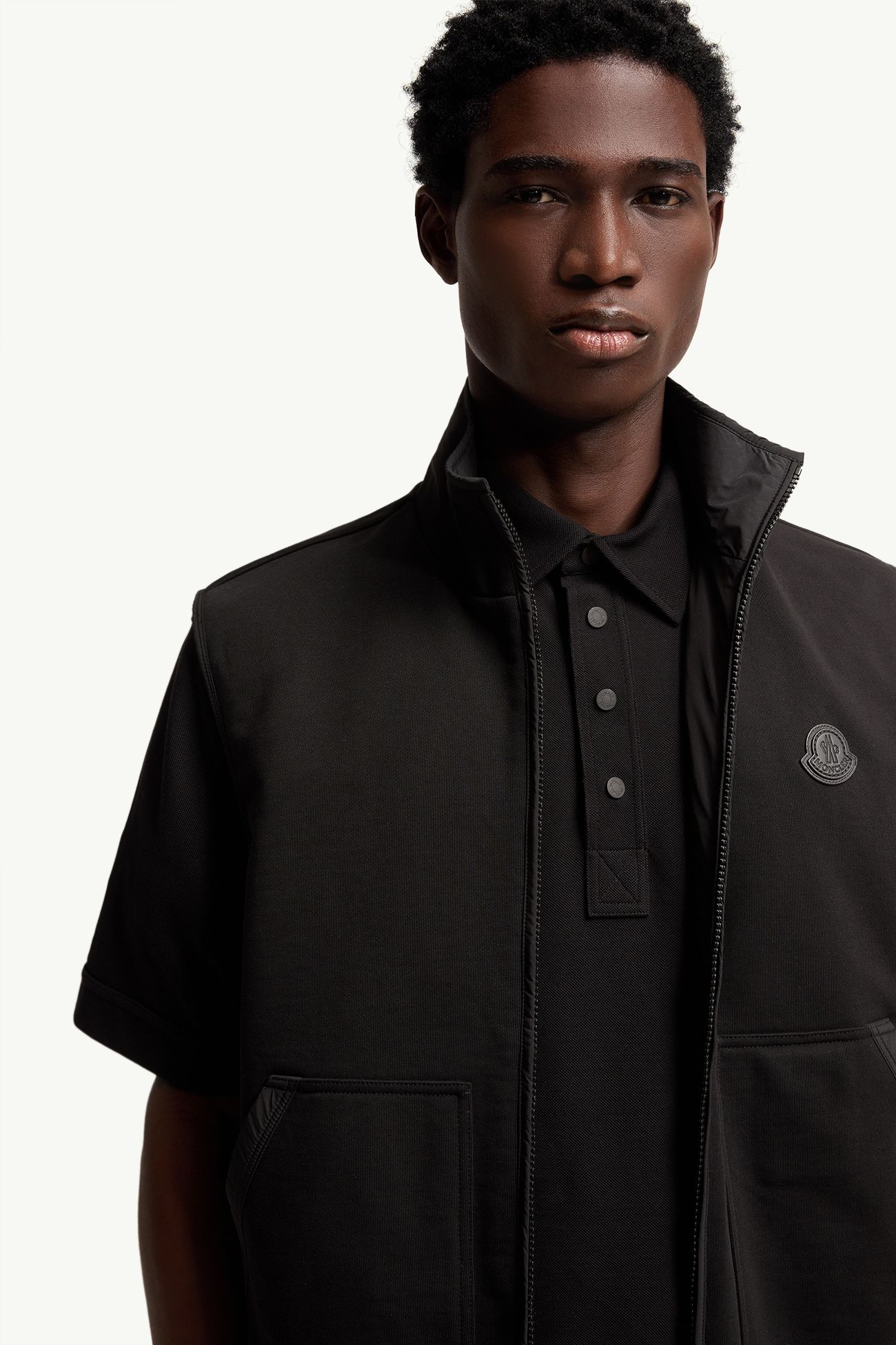 Reversible Zip-Up Vest Men Black Moncler 6