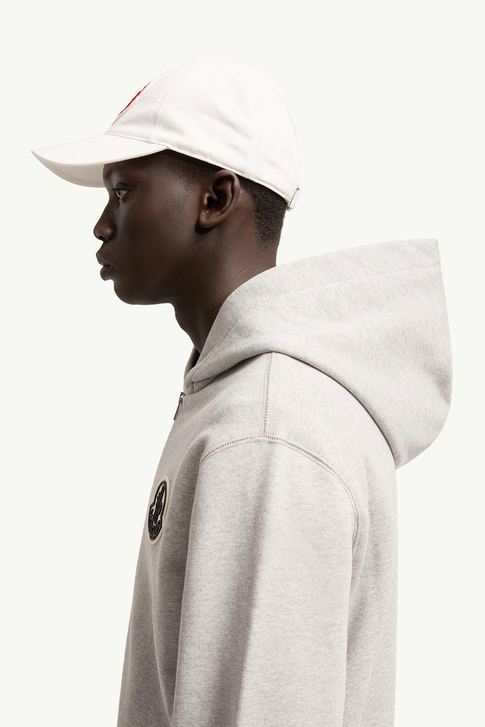 Grey Sketched Logo Zip-Up Cotton Hoodie - Sweatshirts for Men