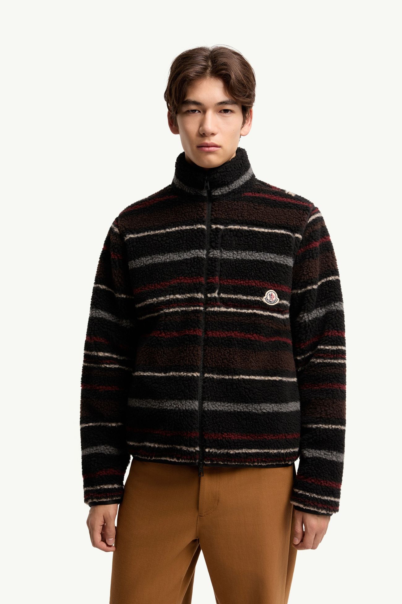 カーディガン メンズ ブラック & グレー Moncler 3