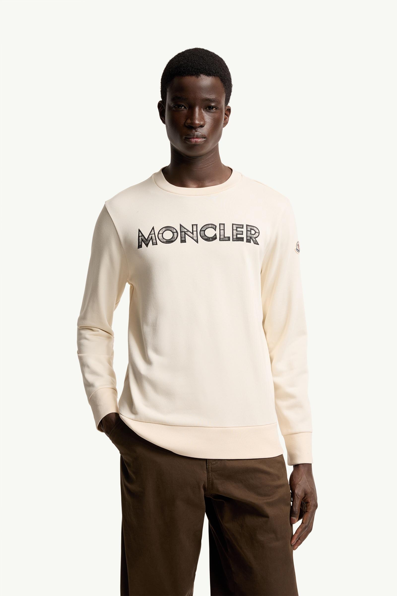 White Ivory Logo Cotton Blend Sweatshirt - Sweatshirts for Men