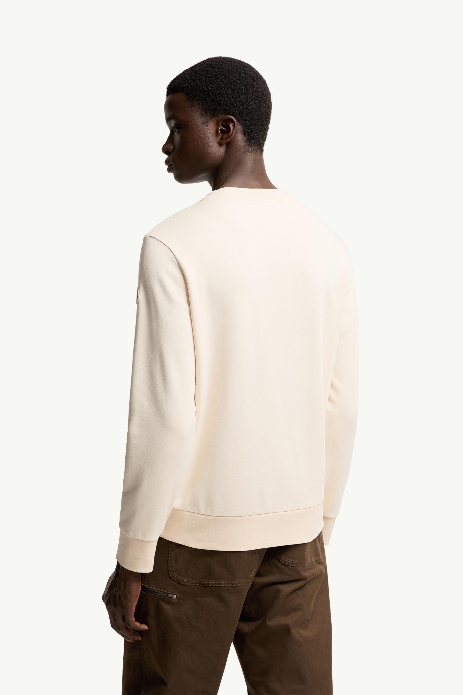 White Ivory Logo Cotton Blend Sweatshirt - Sweatshirts for Men