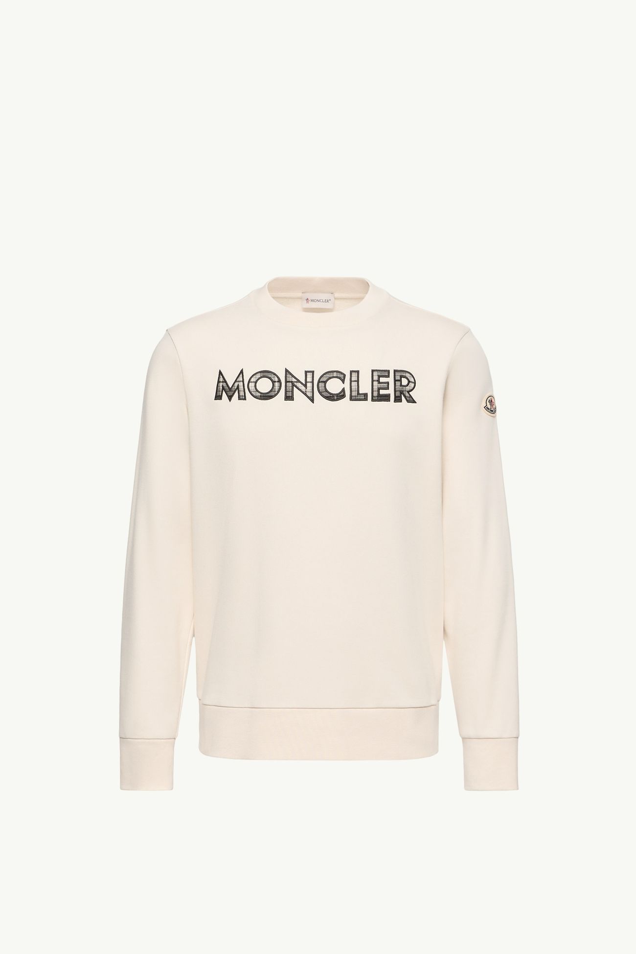 Sweatshirt aus Baumwollmischung mit Logo Herren Weiß-Elfenbein Moncler 2