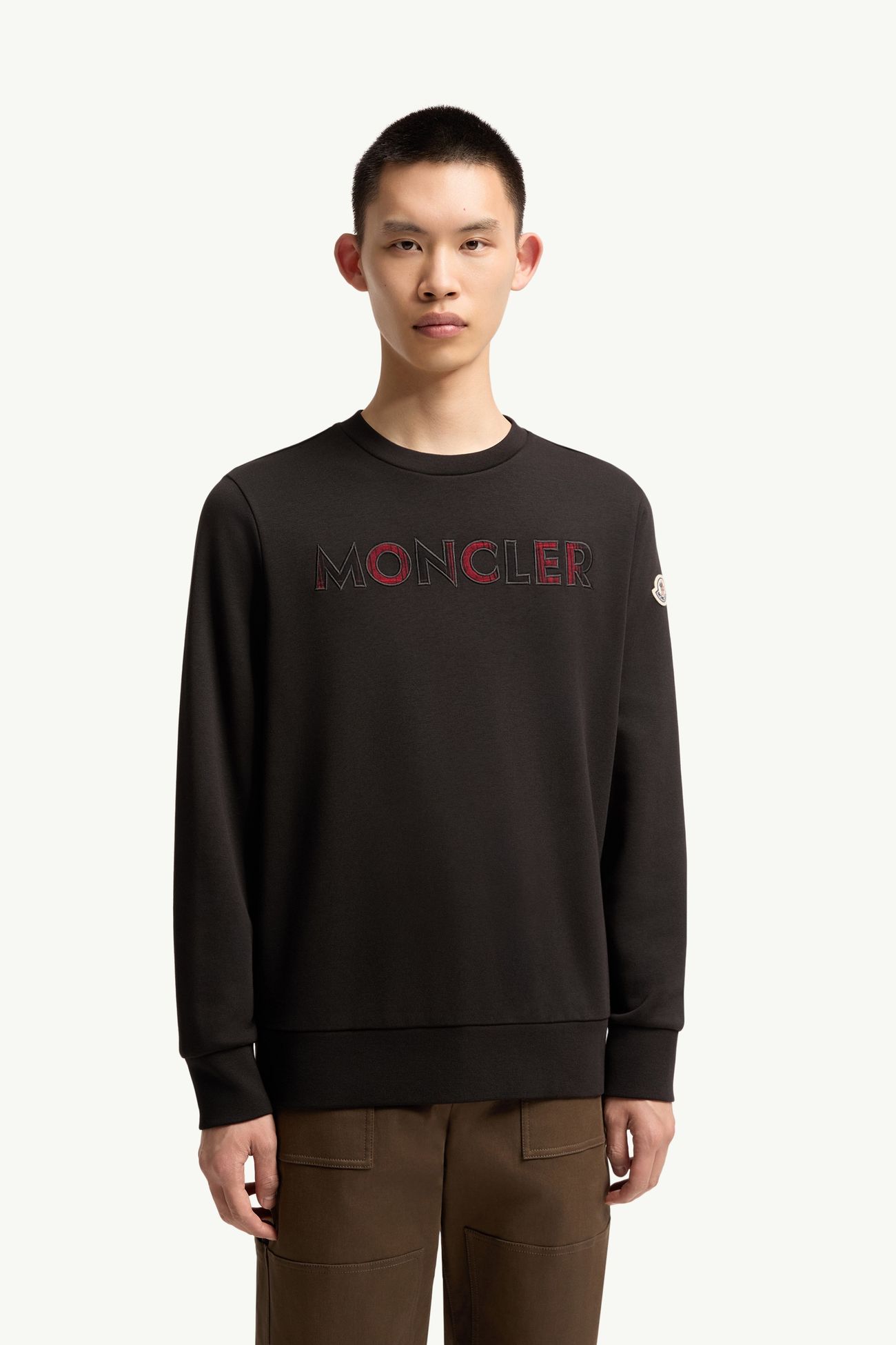 Sweatshirt aus Baumwollmischung mit Logo Herren Schwarz Moncler 3