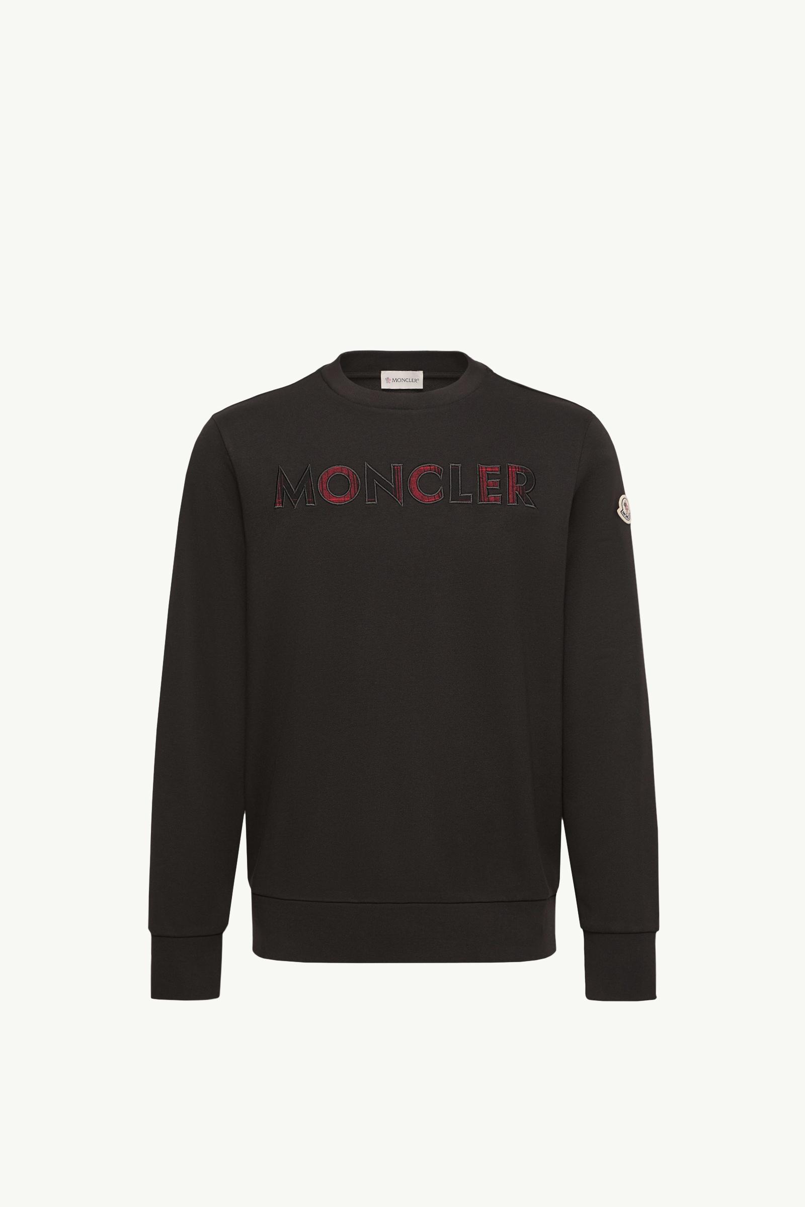 Logo Cotton Blend Sweatshirt Men Black Moncler, 1 of 0