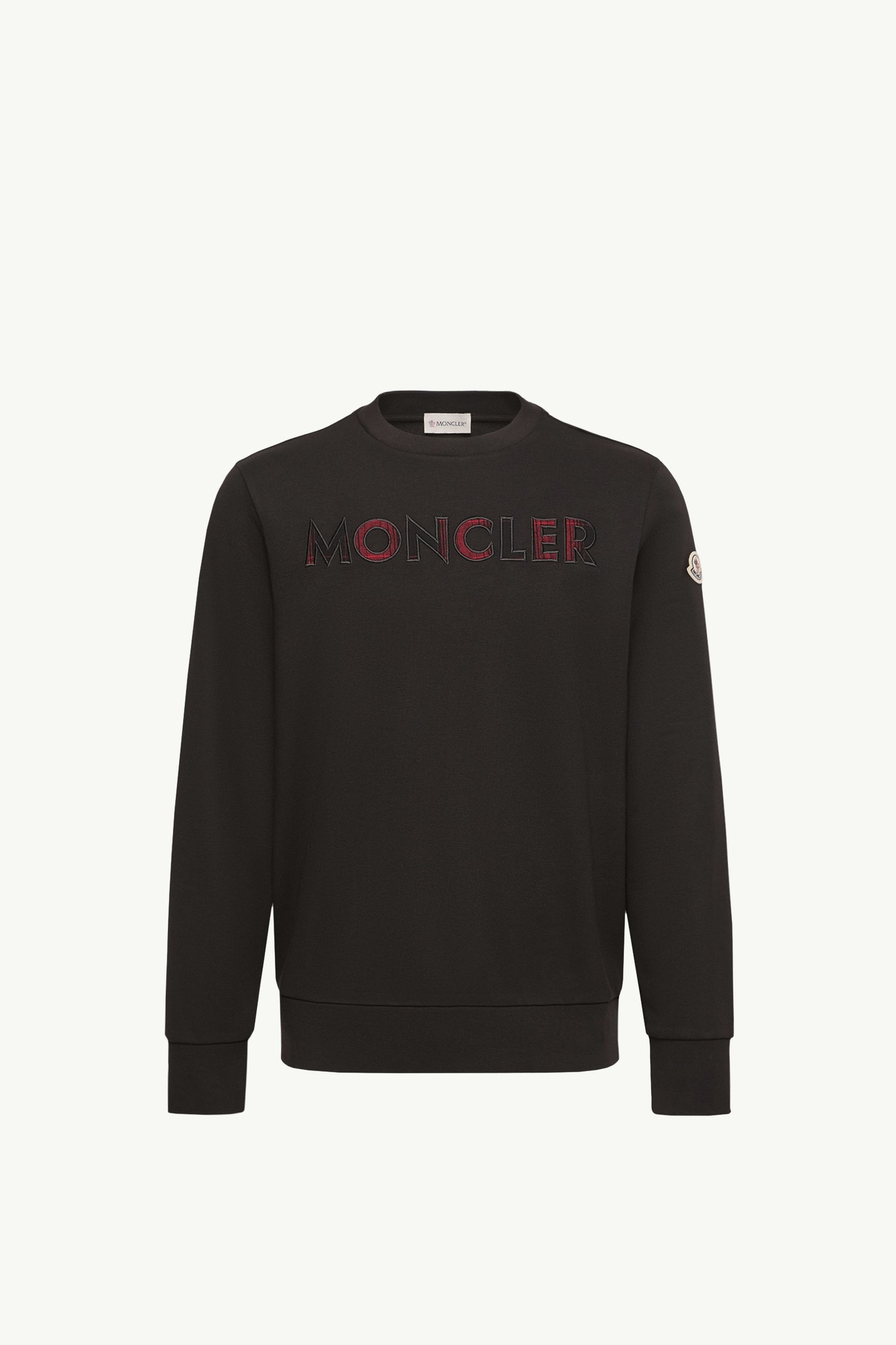 Logo Cotton Blend Sweatshirt Men Black Moncler 2