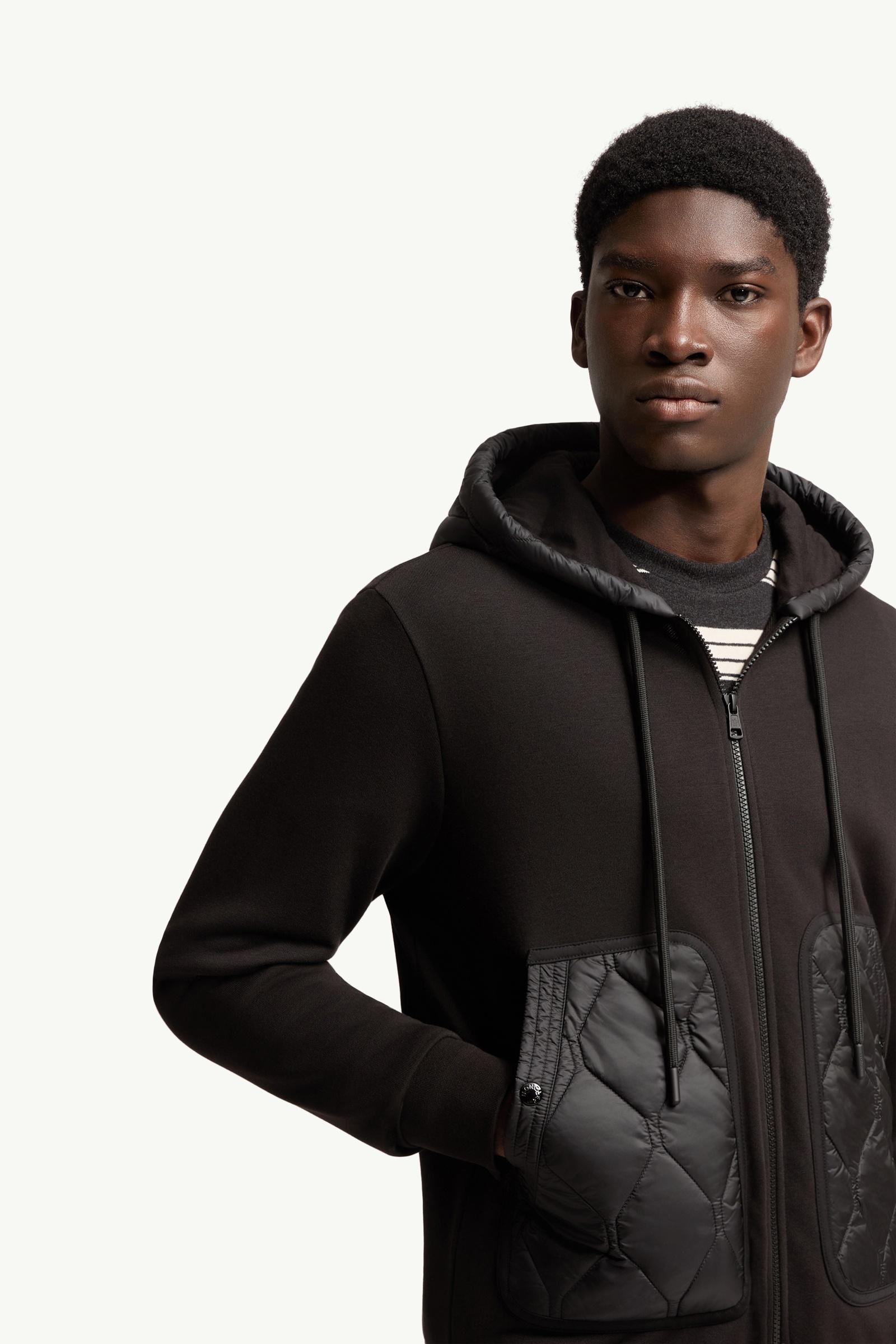 MONCLER モンクレール パーカー フーディ スウェット ブラック メンズ ブラック パーカー : Sweatshirts 向けの Men | モンクレール