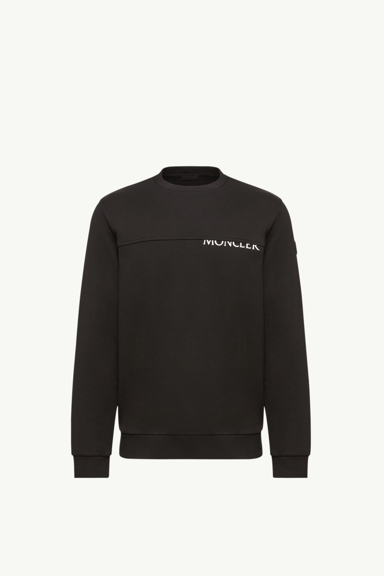 Sudadera de algodón con logotipo Hombre Negro Moncler 2