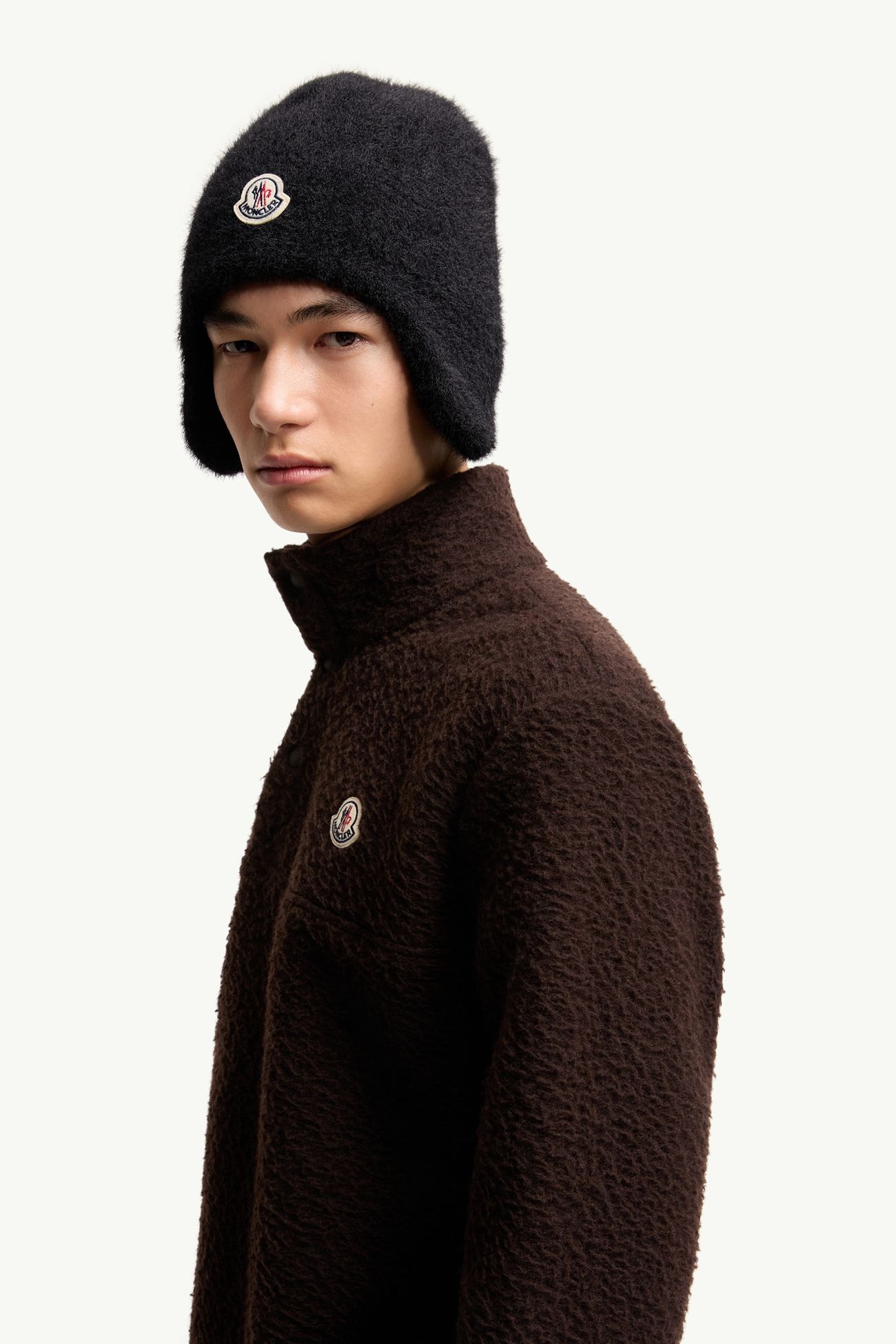 標誌裝飾針織衛衣 男士 深啡色 Moncler 1