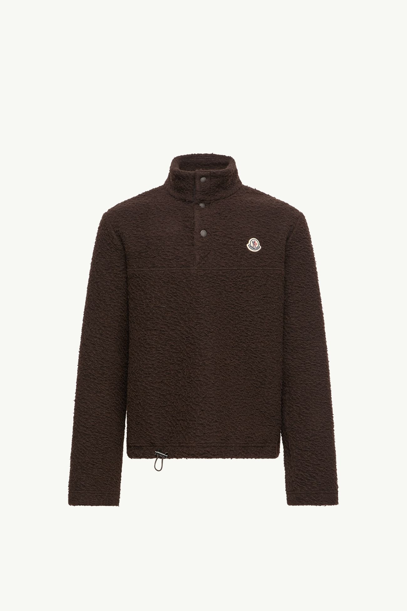 Logo Knit Sweatshirt Men Dark Brown Moncler 2