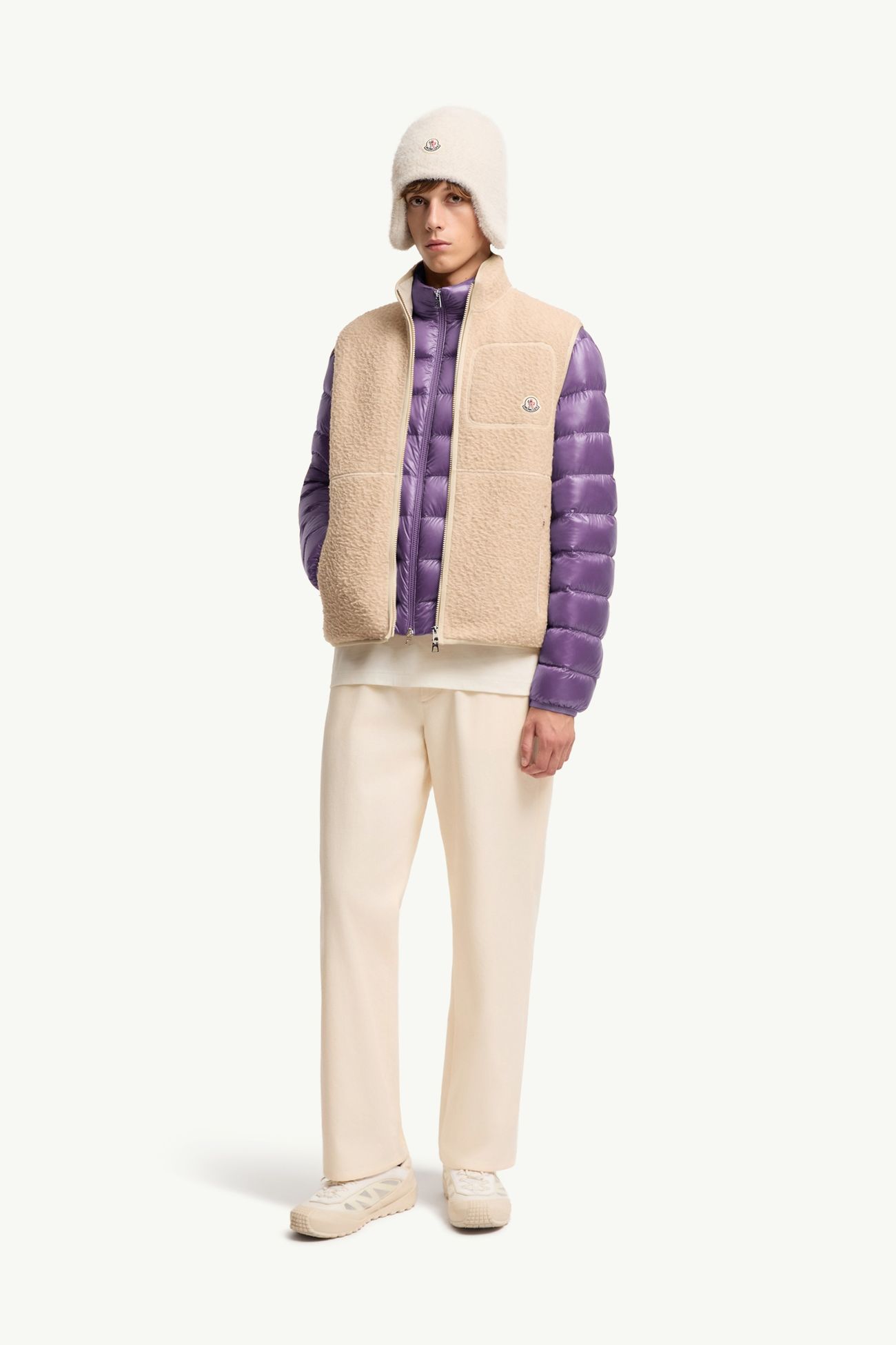 ベスト メンズ ライトベージュ Moncler 0