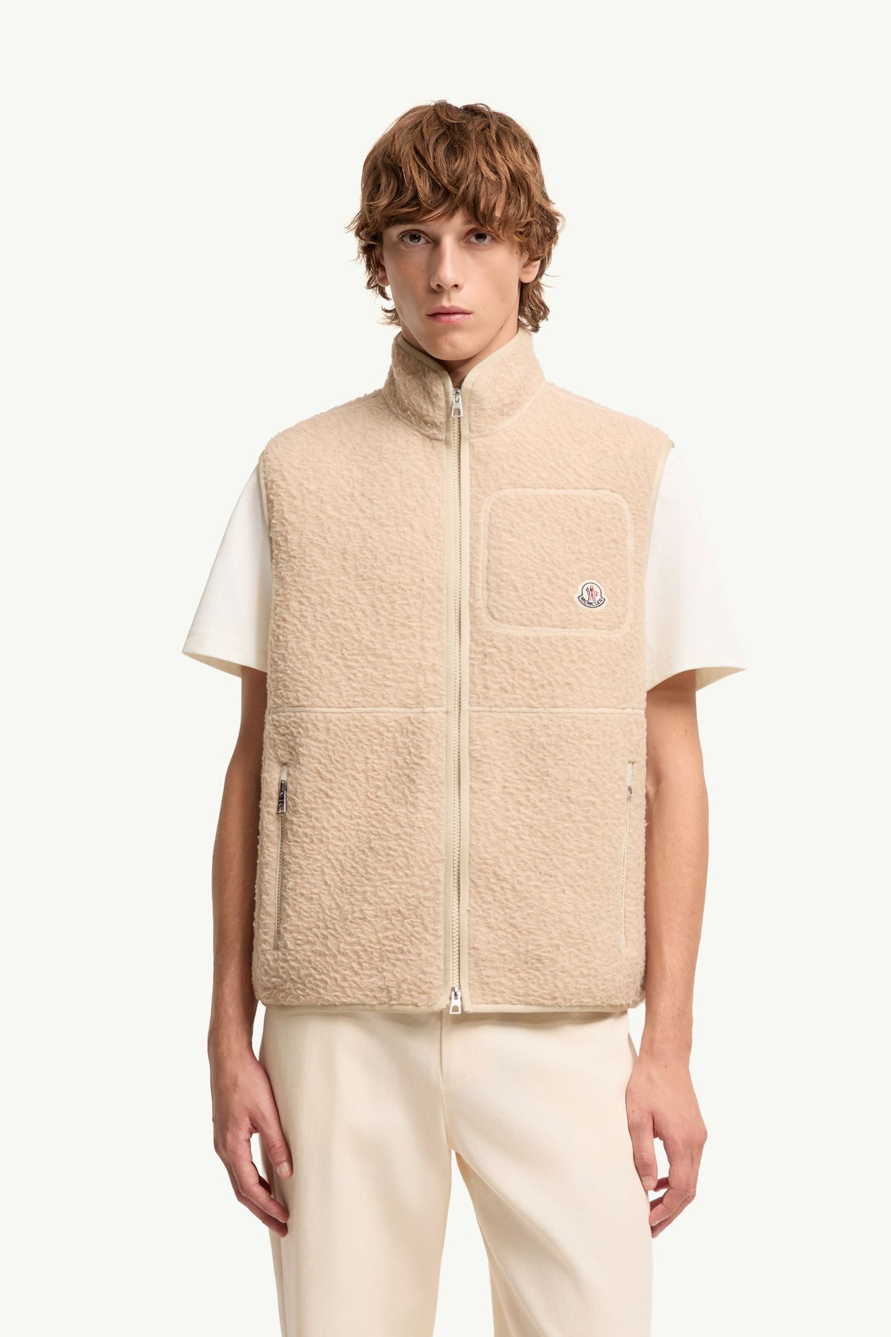 ベスト メンズ ライトベージュ Moncler 3