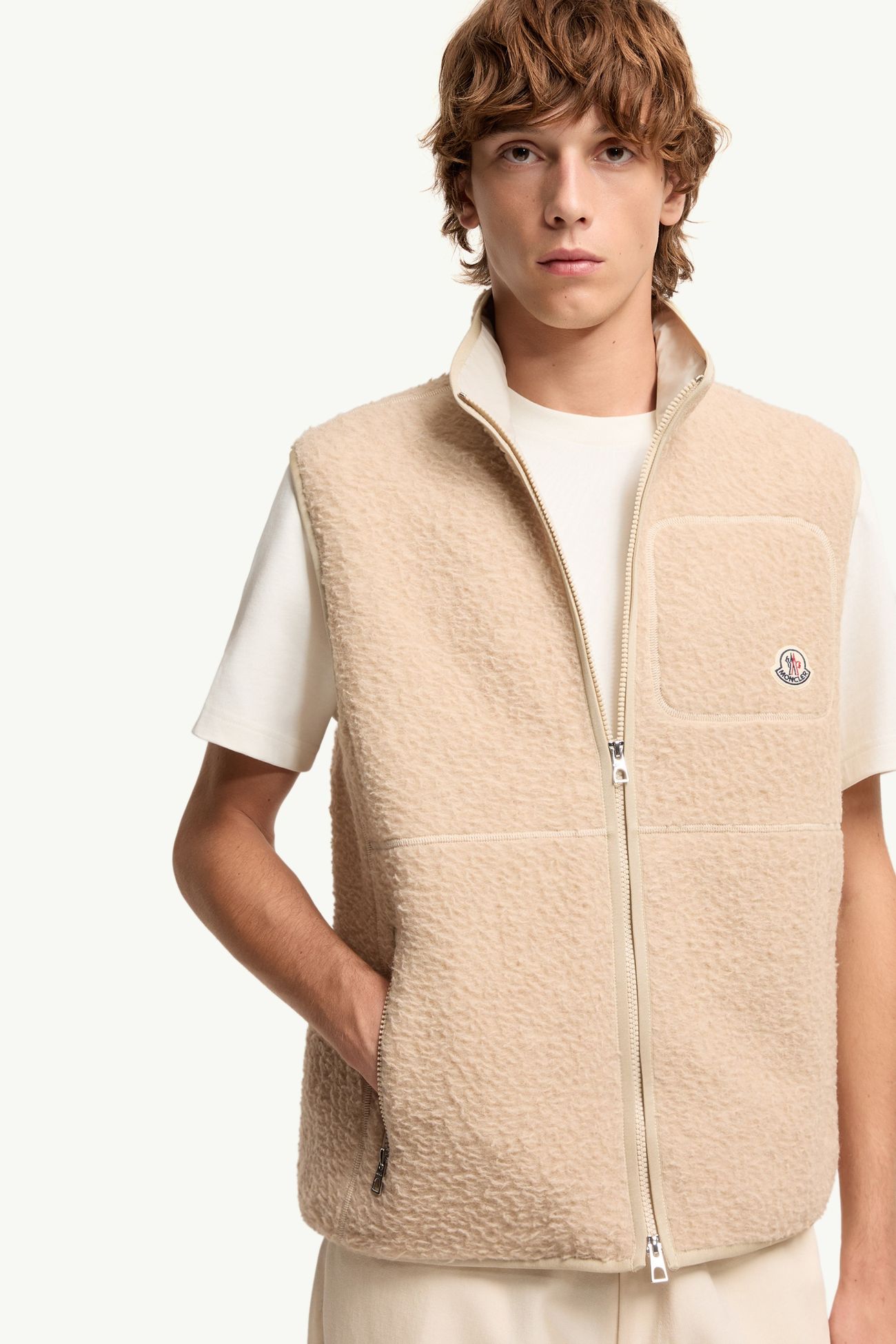 ベスト メンズ ライトベージュ Moncler 5