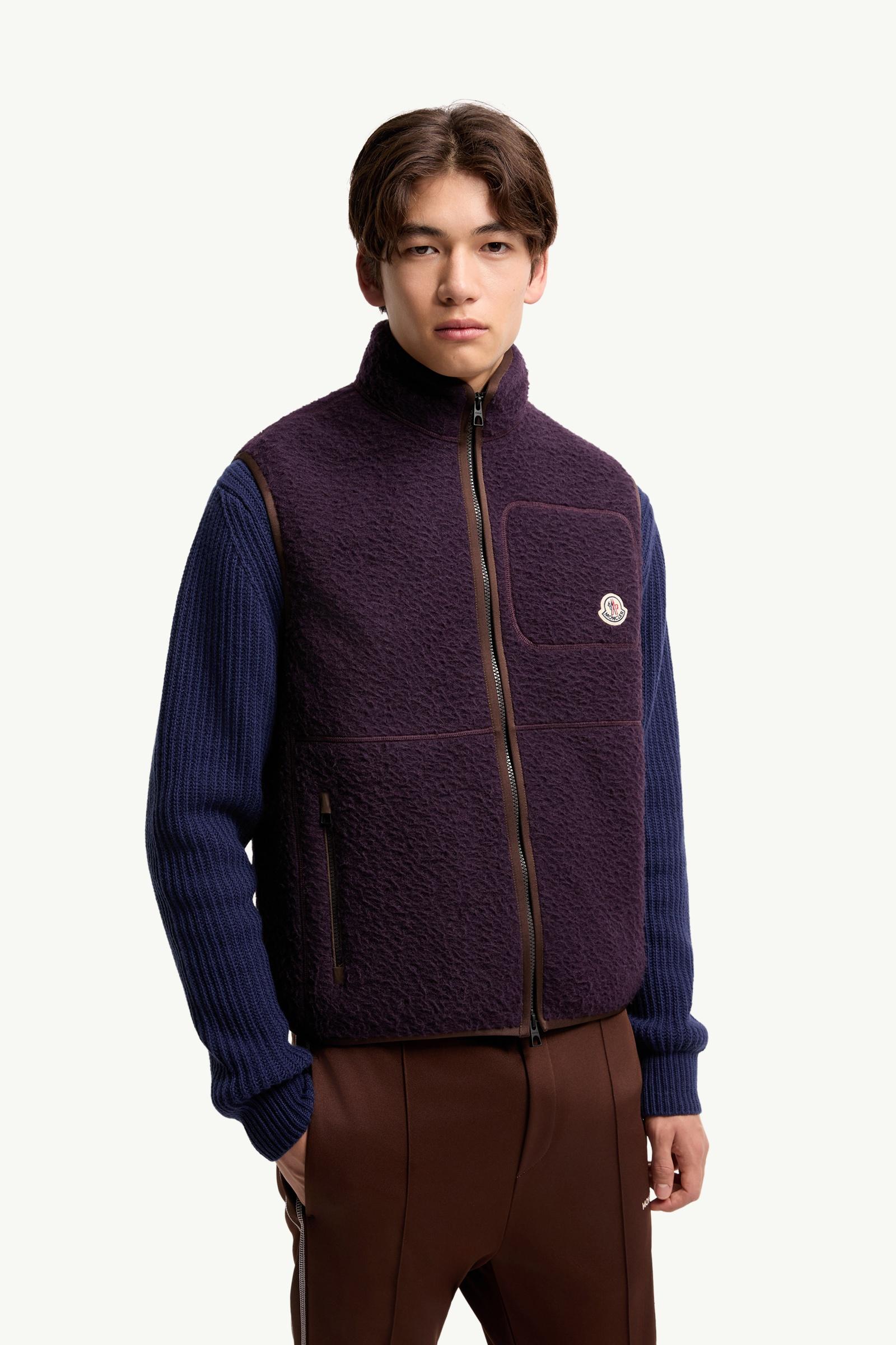 Dark Purple Knit Vest - Vests for Men | Moncler US