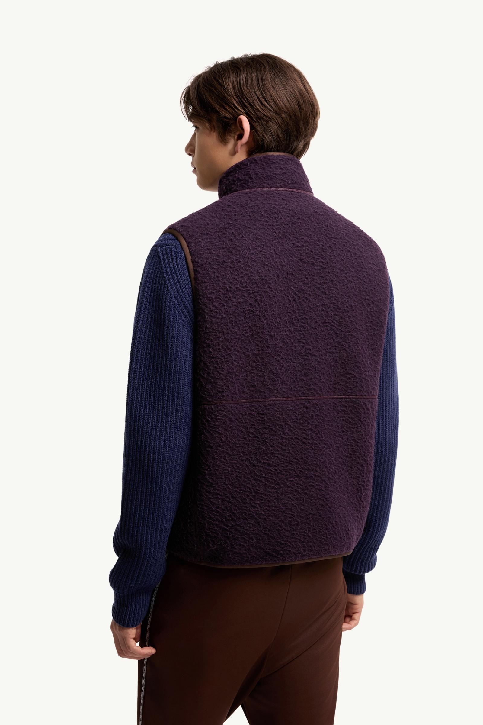 Dark Purple Knit Vest - Vests for Men | Moncler US