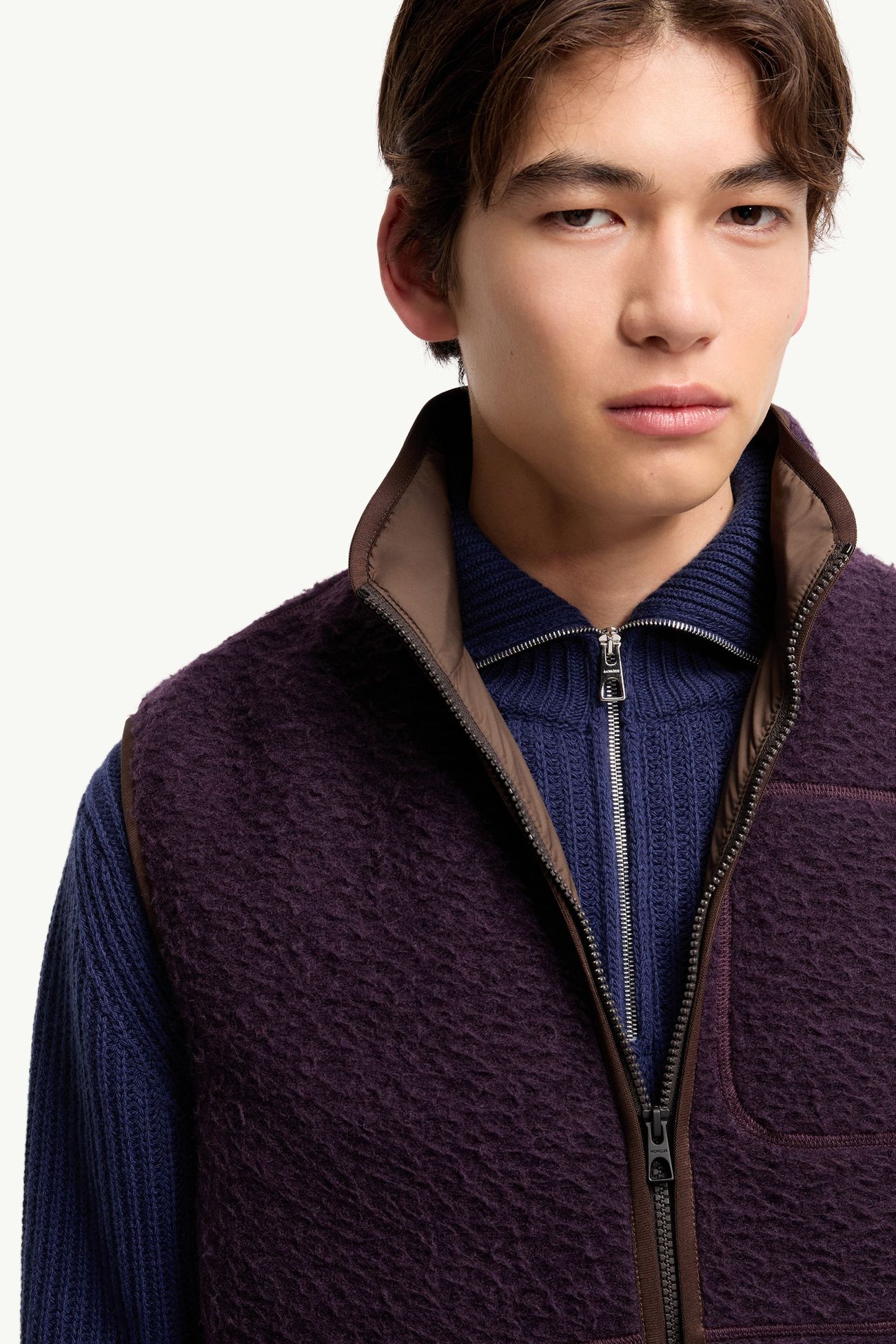 針織背心 男士 深紫色 Moncler 5