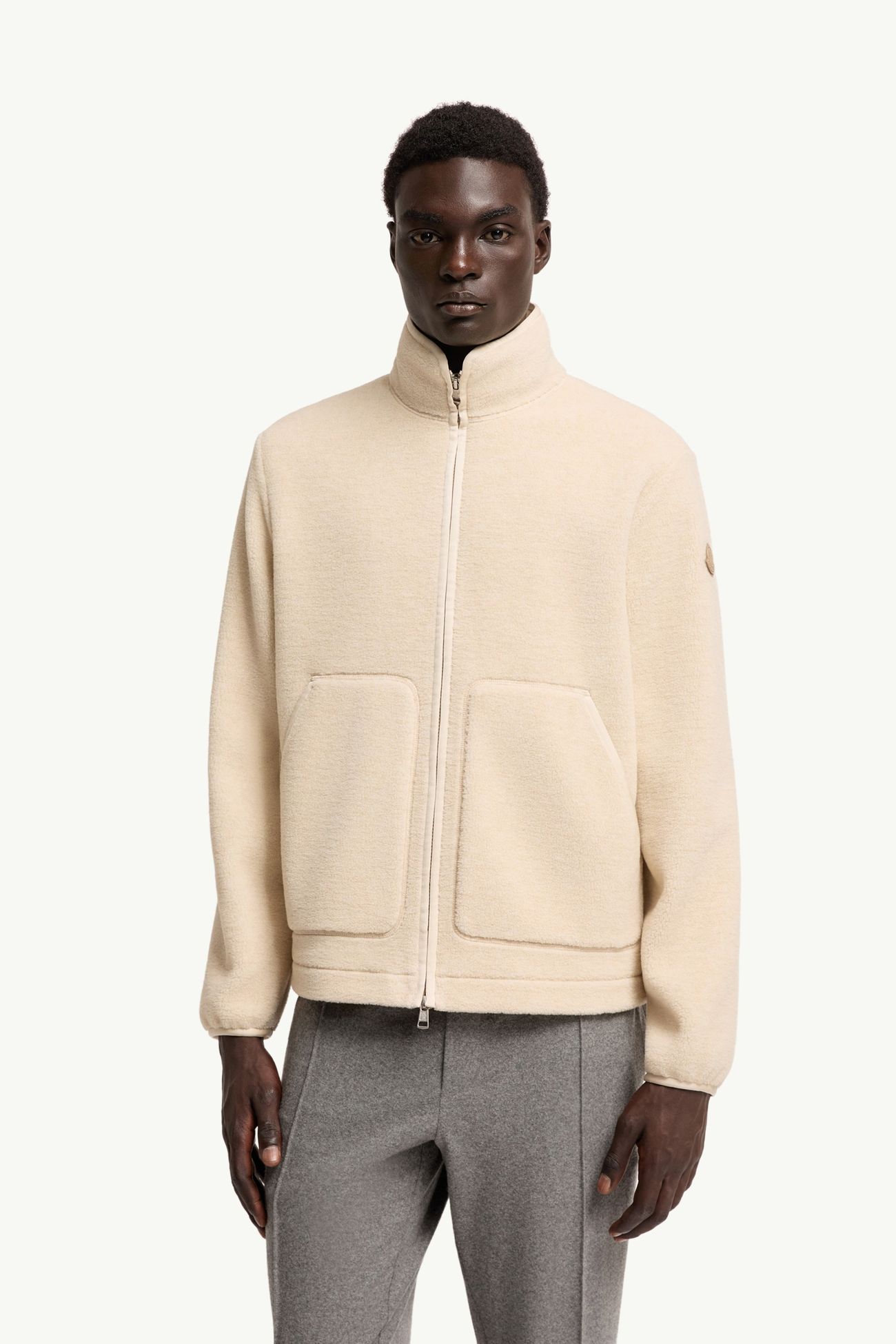 Sweatshirt mit Reißverschluss Herren Hellbeige Moncler 3