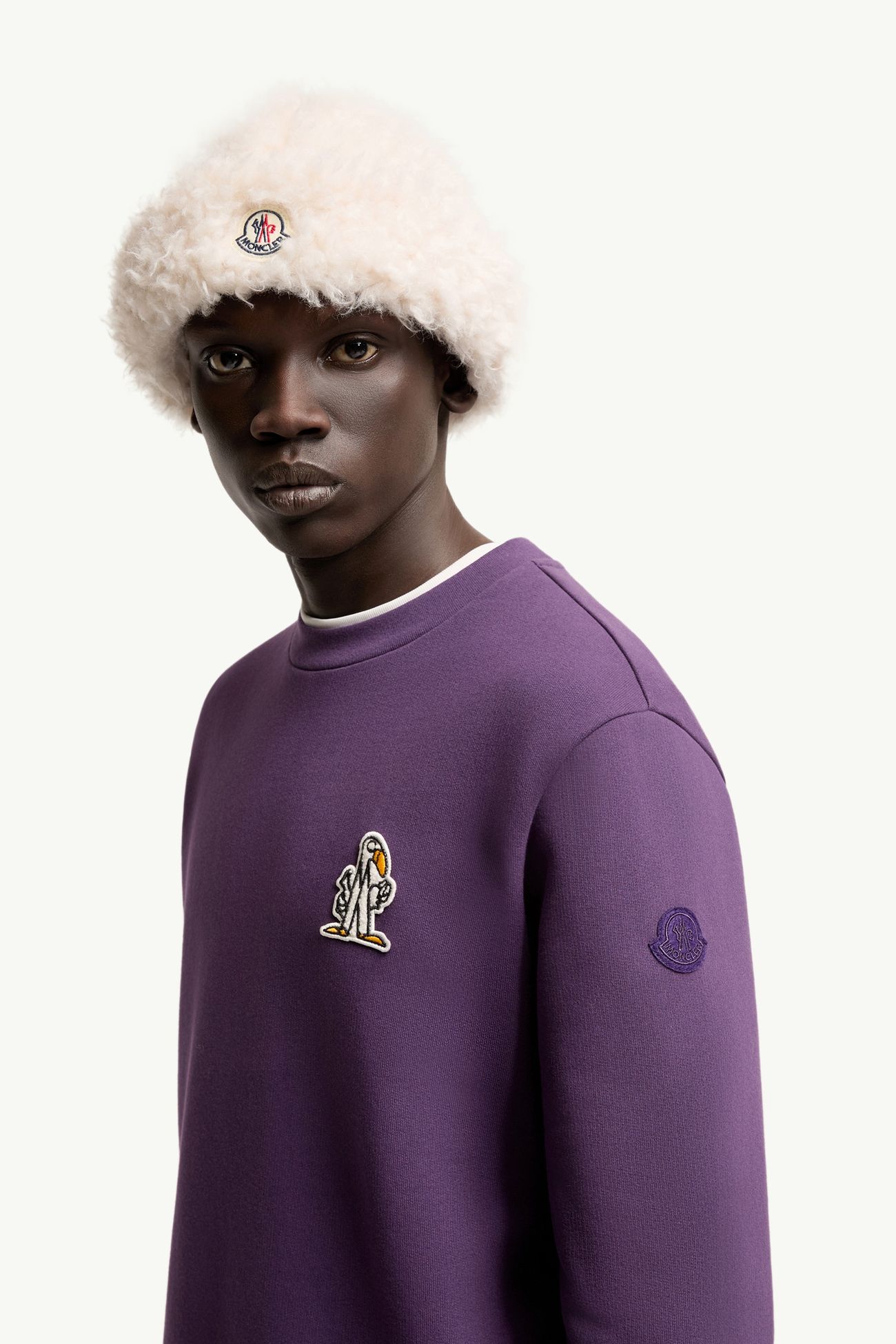 MonDuck Baumwoll-Sweatshirt Herren Violett Moncler 1