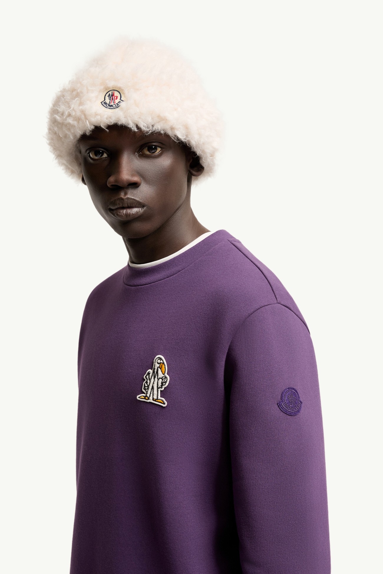 Sudadera de algodón MonDuck Hombre Morado Moncler 1