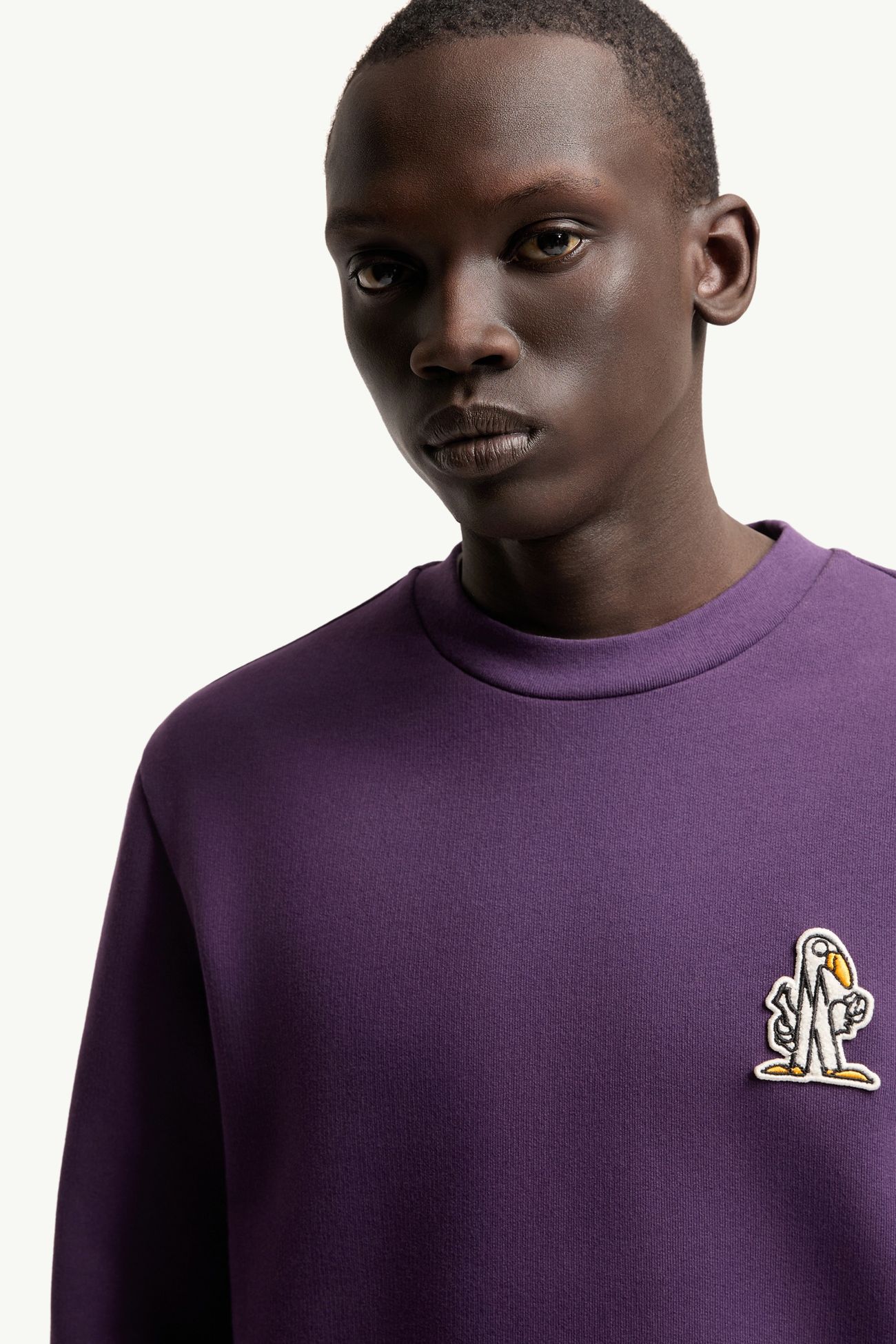 MonDuck Cotton Sweatshirt Men Purple Moncler 5