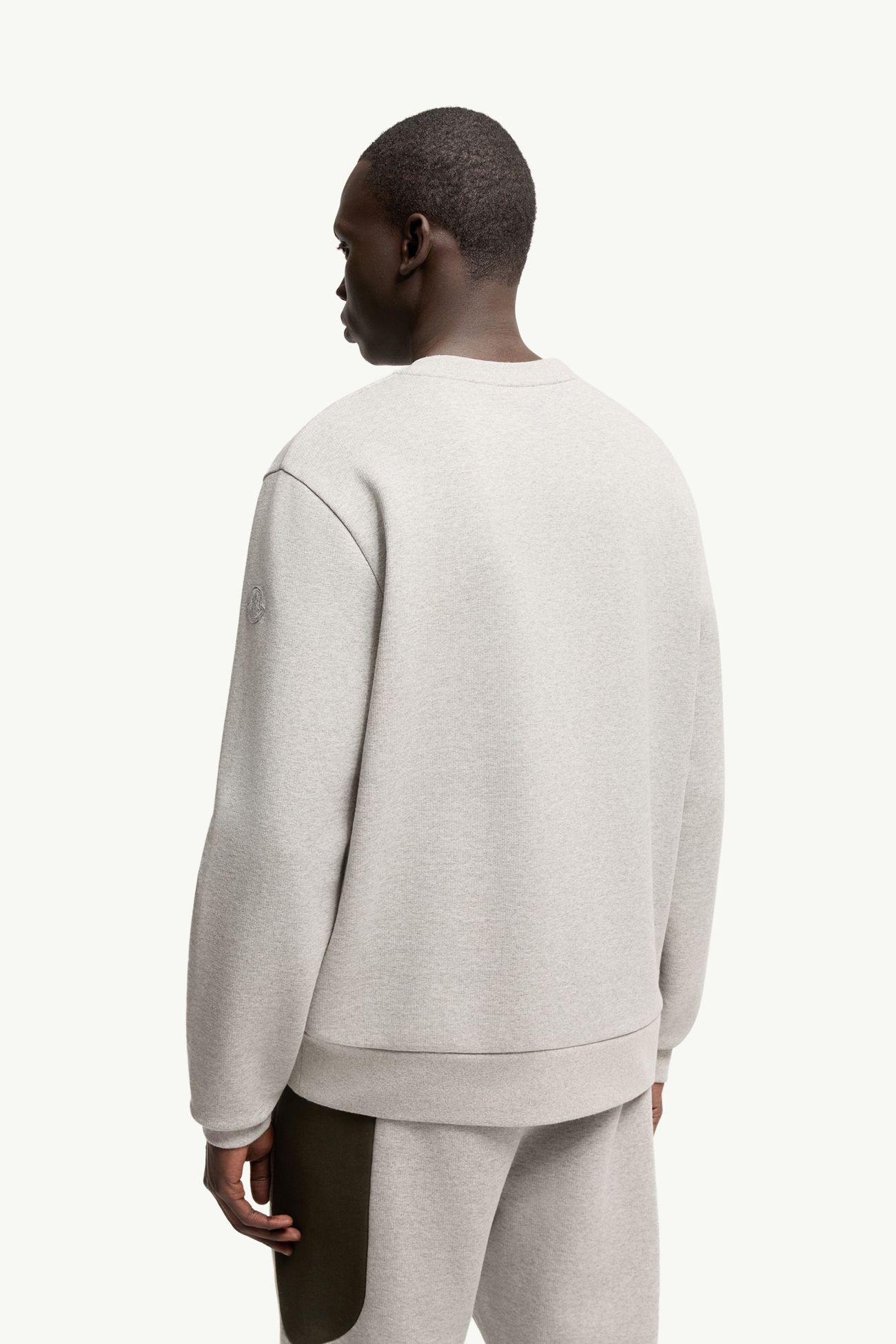 MonDuck Cotton Sweatshirt Men Light Grey Moncler 4