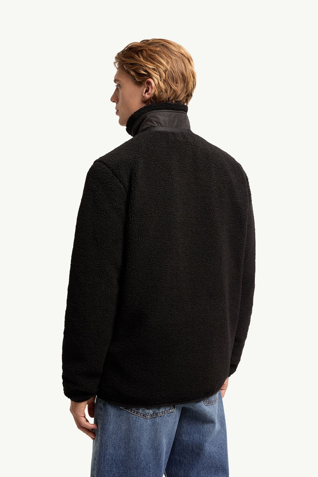 Sweatshirt aus Teddystoff mit Reißverschluss Herren Schwarz Moncler 4