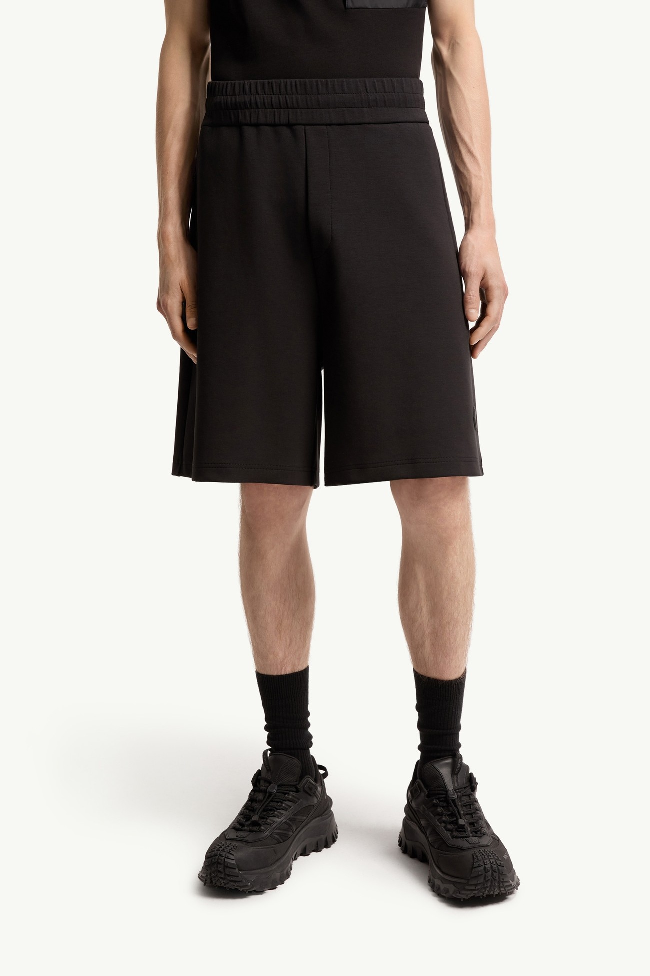 Shorts aus Baumwollmisch-Interlock Herren Schwarz Moncler 3