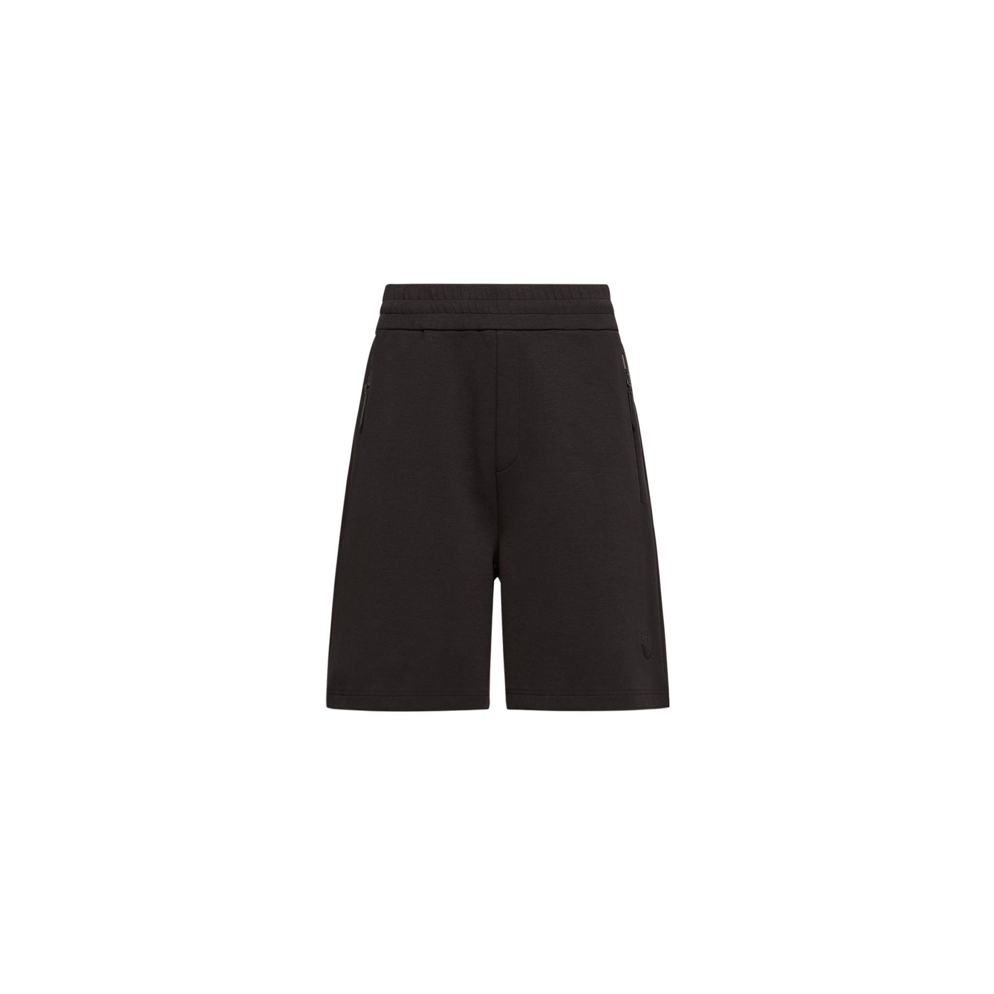 Moncler   Interlock Cotton Blend Shorts for Men in Black, Size: Xl