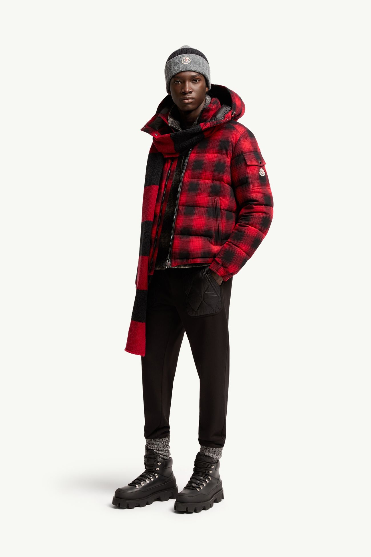 棉質混紡運動褲 男士 黑色 Moncler 0