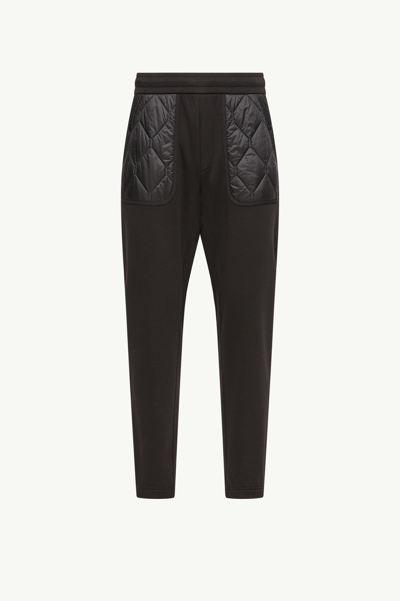 Cotton Blend Track Pants Men Black Moncler 2