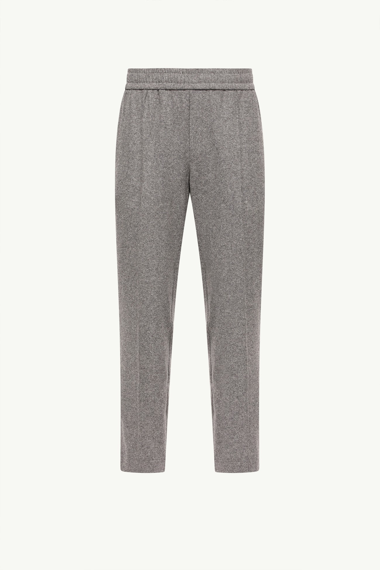 Pantalones de franela con logotipo de piel Hombre Gris Moncler 2